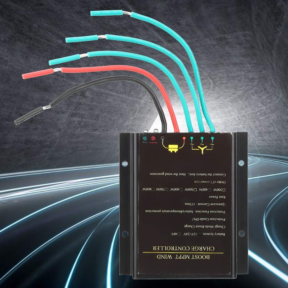 Waterproof MPPT Wind Turbine Charge Controller - Boost Power Regulator for Wind Generator Systems | Ideal for Off-Grid Solar & Wind Energy Applications