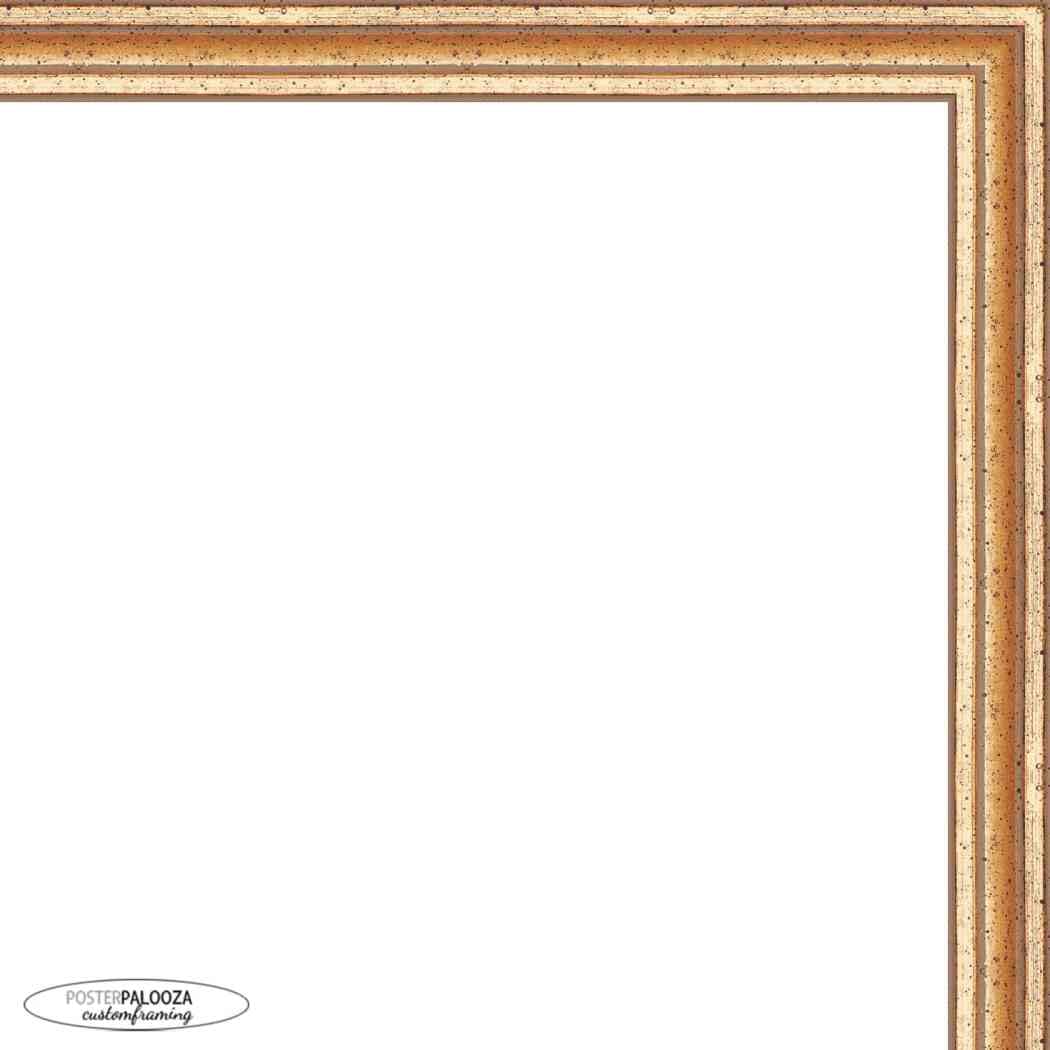 15x22 Traditional Gold Wood Picture Frame with UV Acrylic Plexiglass - Complete Set with Foam Board Backing & Hanging Hardware - Perfect for Posters, Artwork, and Home Decor Display