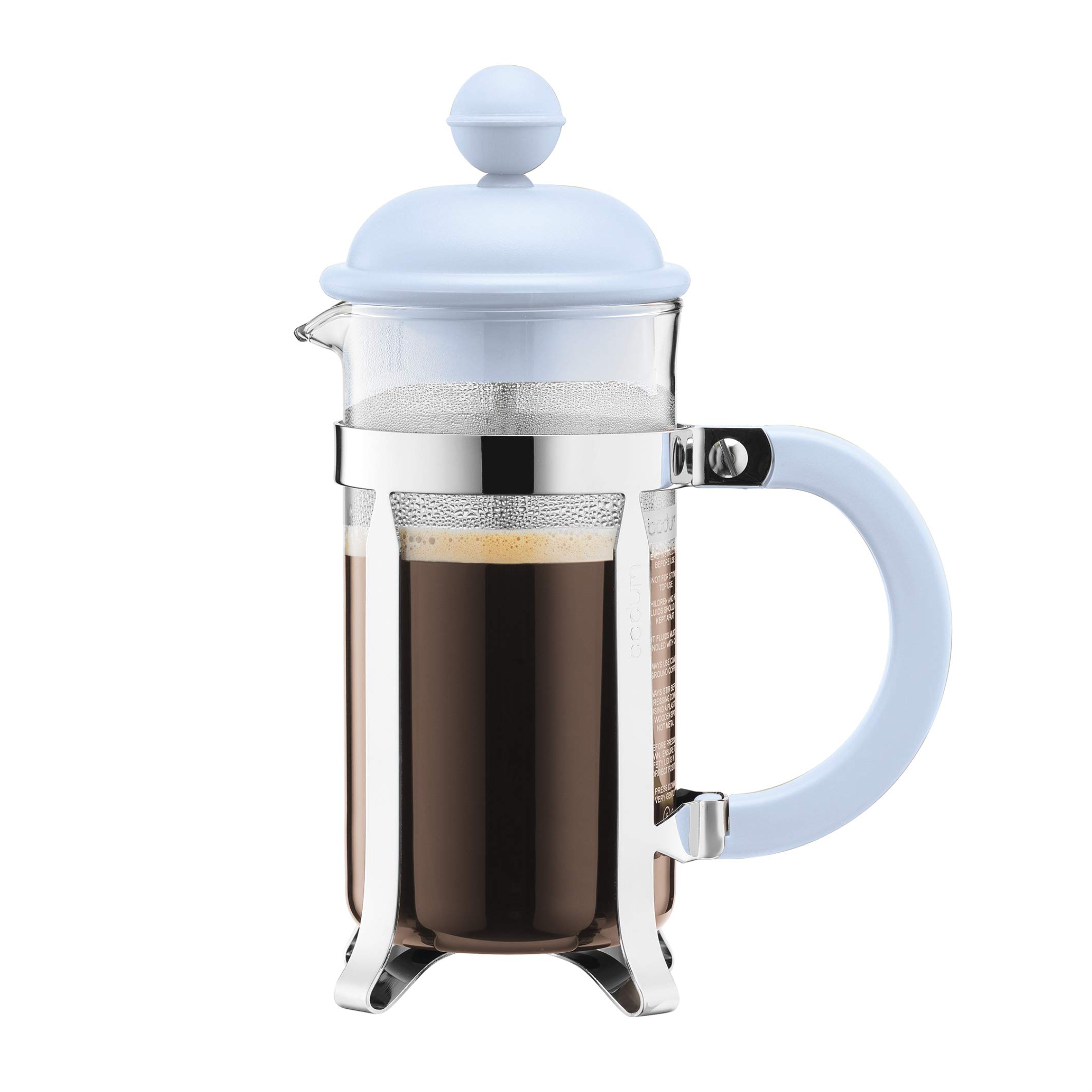 BODUM 1913-338-Y19 French Press Coffee Maker, 11.8 oz (350 ml) - Blue Moon Limited Edition | Stovetop & Electric Compatible | Perfect for Home, Office & Camping Coffee Brewing