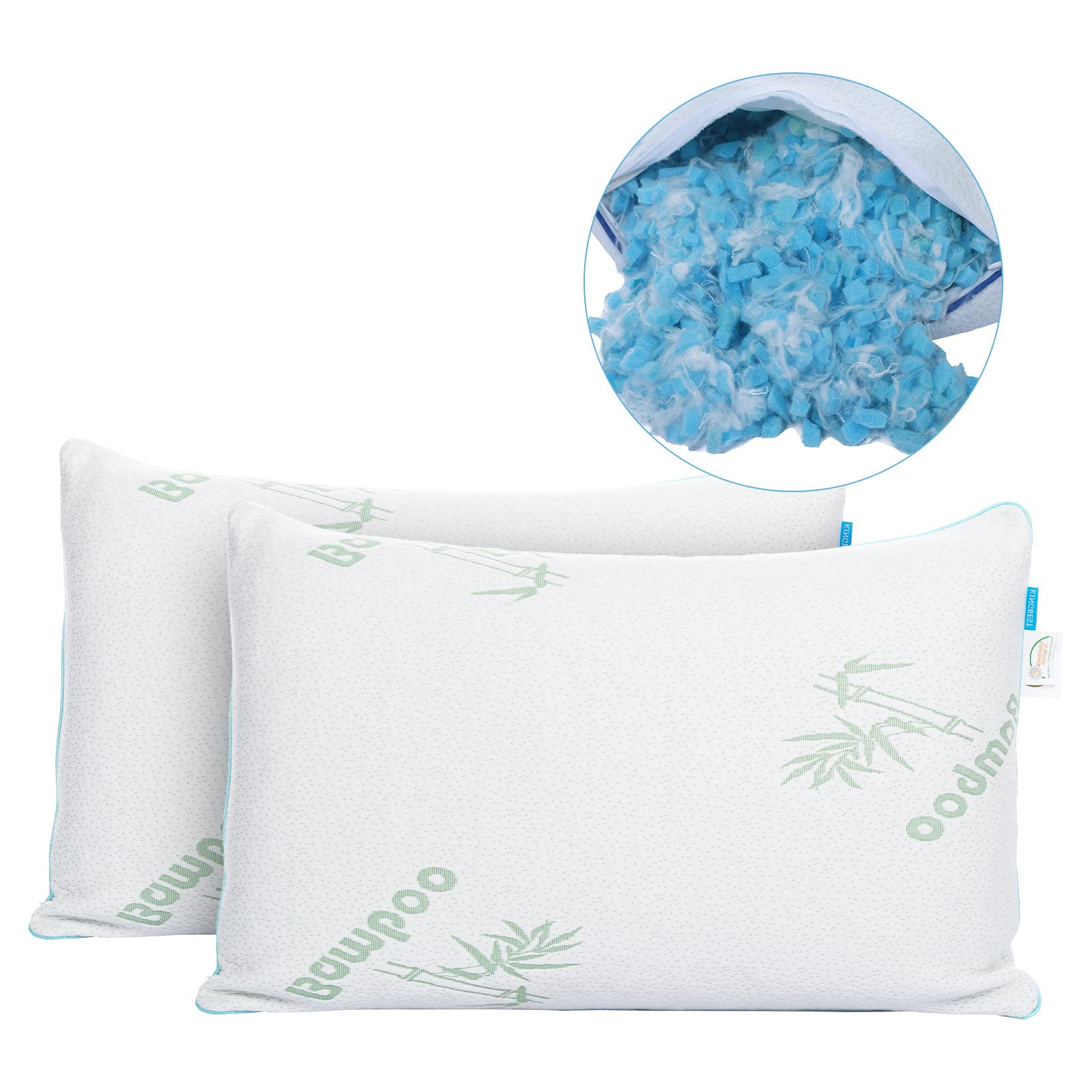 Cool Gel Memory Foam Pillow for Neck Pain - Adjustable & Breathable for Better Sleep