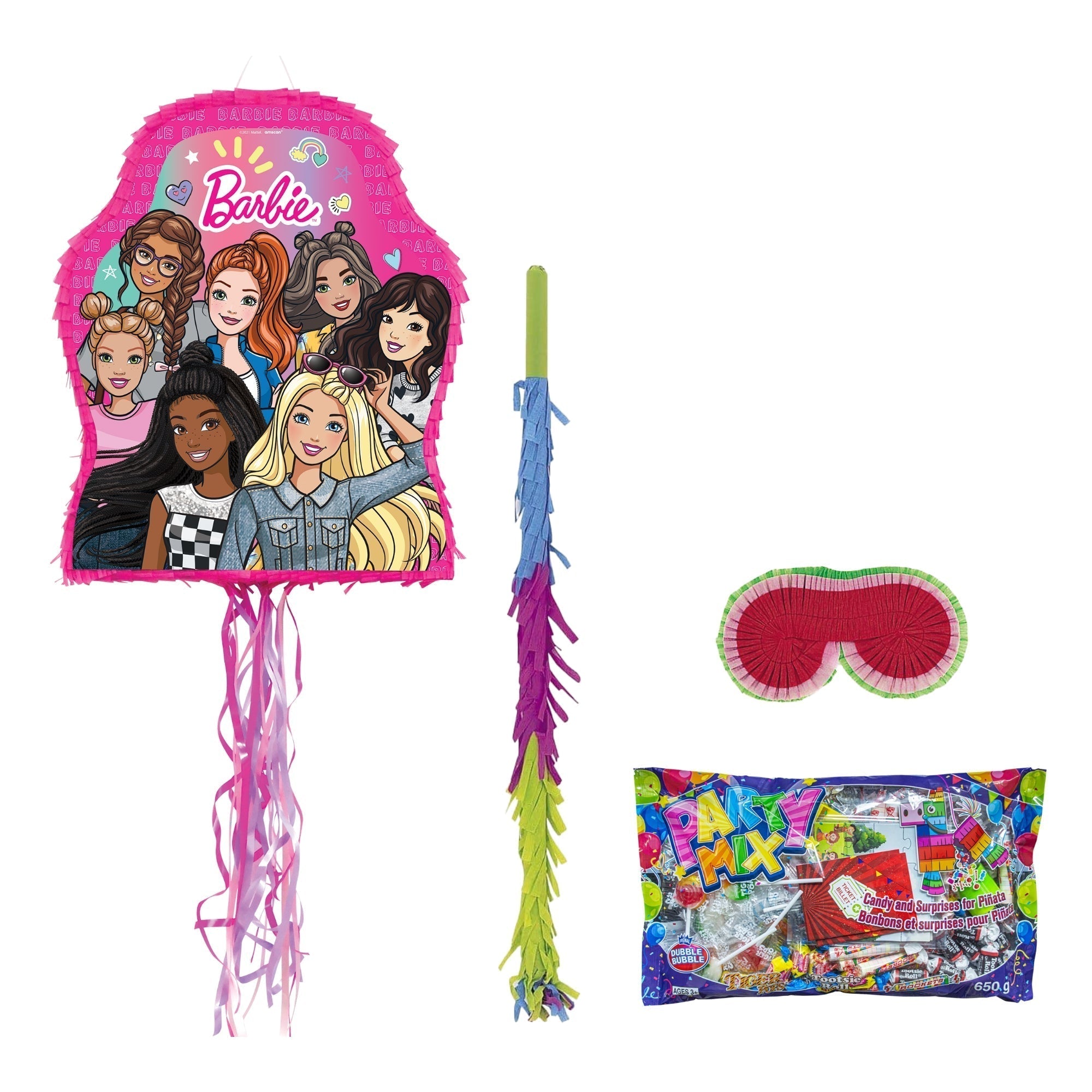 Barbie Dream Together Piñata Birthday Party Kit - Fun Party Supplies for Girls, Kids Birthday Decorations & Games - Perfect for Barbie Themed Parties, Birthday Celebrations & Special Events
