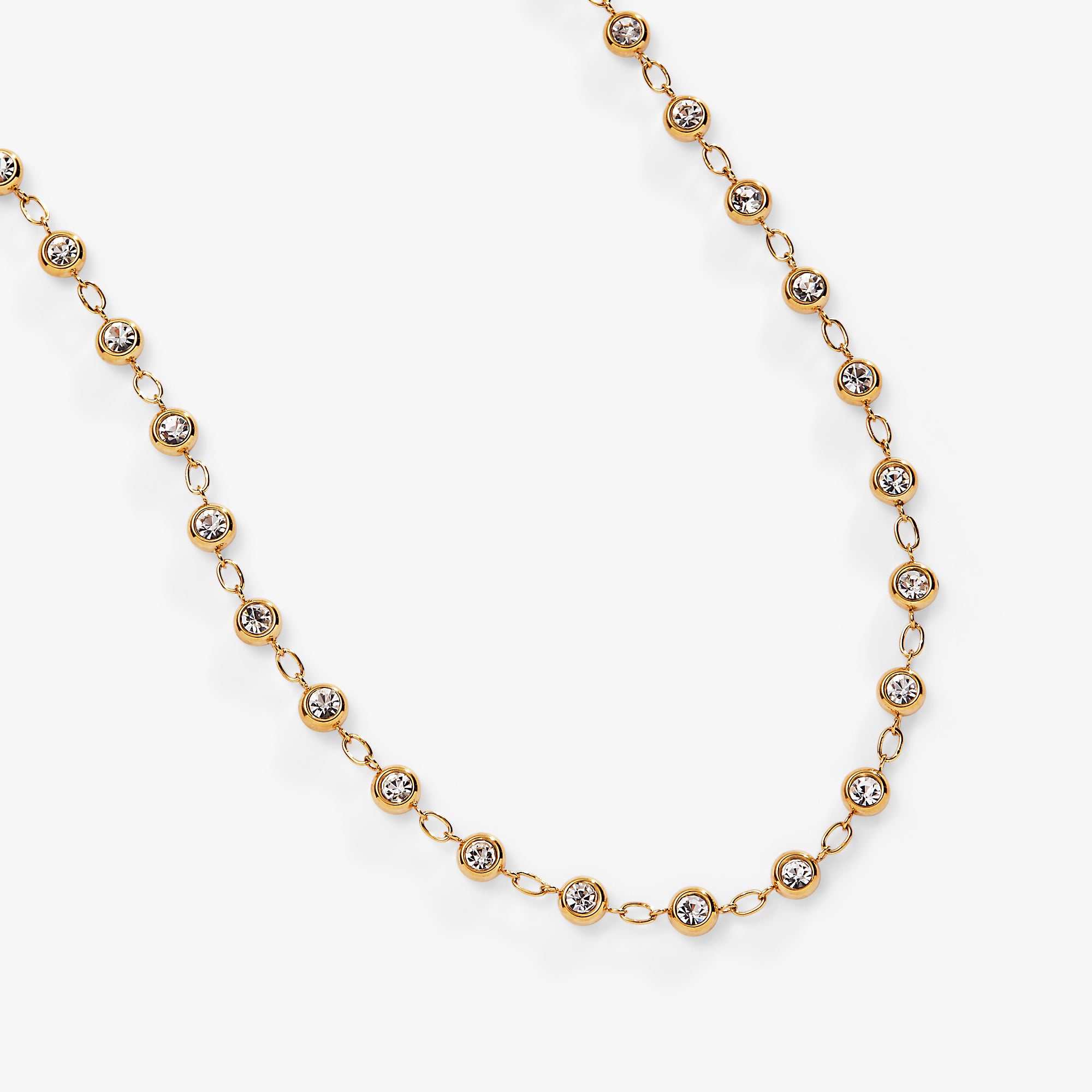 Crystal Pebble Chain Necklace for Women - Elegant Natural Stone Jewelry for Everyday Wear, Gift Giving & Special Occasions