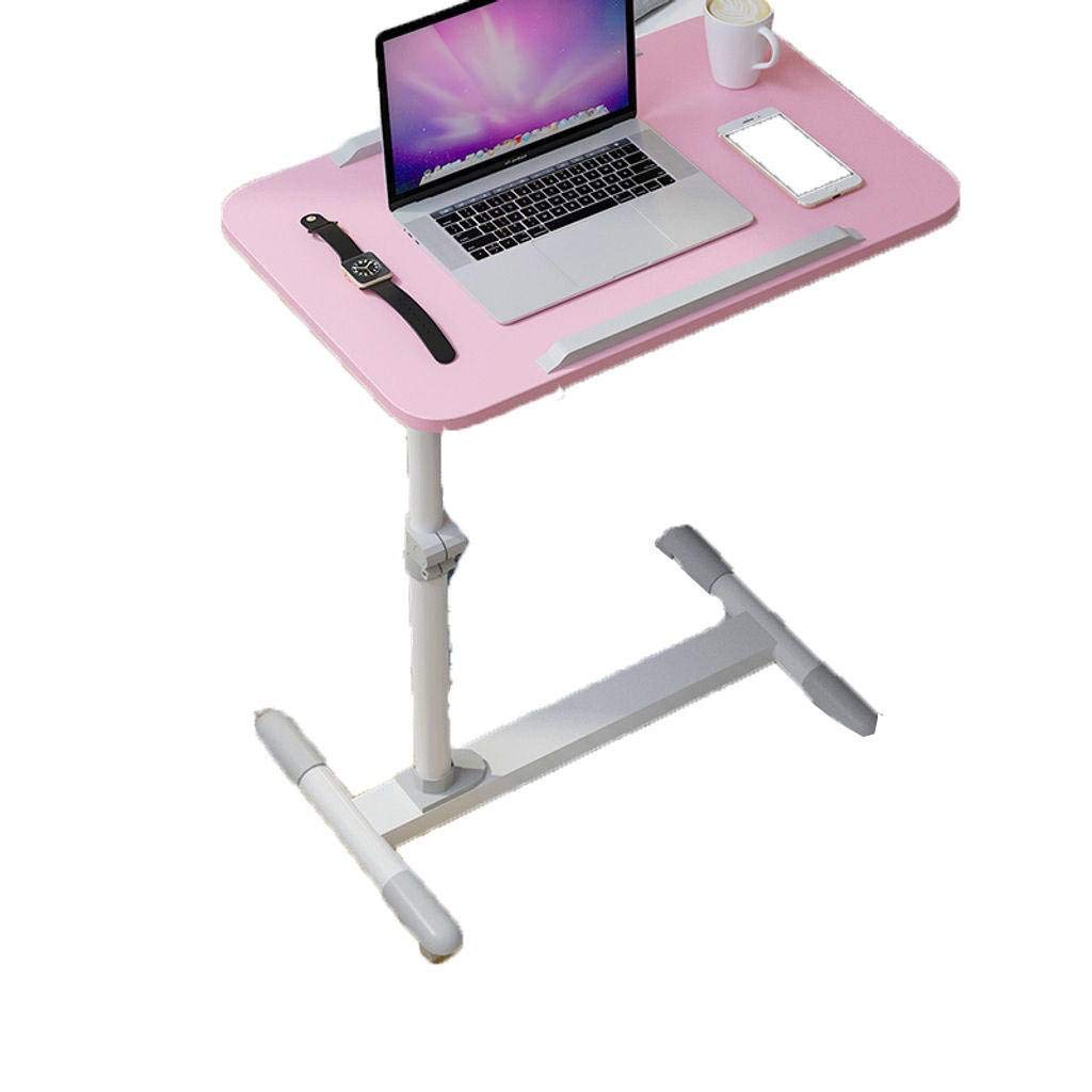 Adjustable Height Mobile Laptop Stand with Tiltable Tabletop - Rolling Side Table for Study, Workstation, Sofa & Bedside Use - Easy to Assemble Standing Desk with Casters for Home & Office Workspace