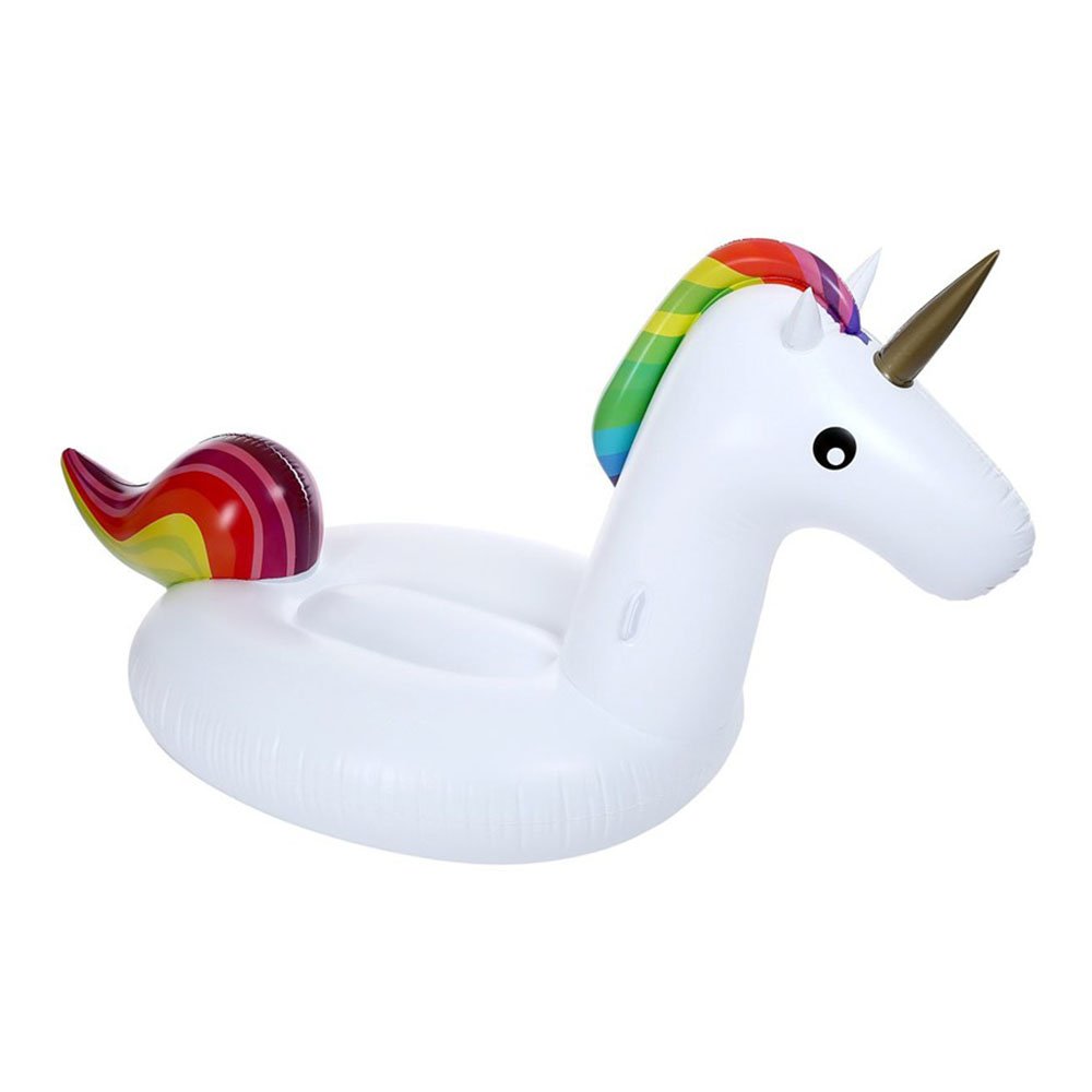 **Topind Giant Inflatable Unicorn Float - Rainbow Pool Lounge Raft for Kids & Adults, PVC Swim Ring, Summer Water Toy for Swimming Pools, Lakes & Beach Parties**