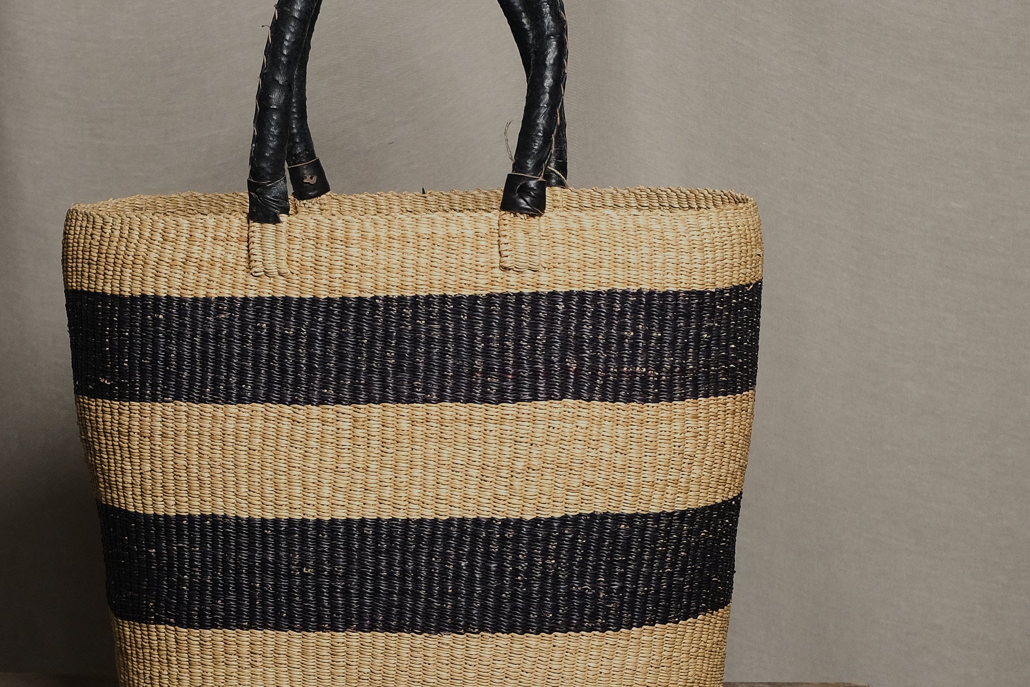 Stylish Large Woven Tote Basket Bag - Perfect for Beach, Picnic, Grocery Shopping & Farmers Market - Eco-Friendly Natural Fiber Carryall