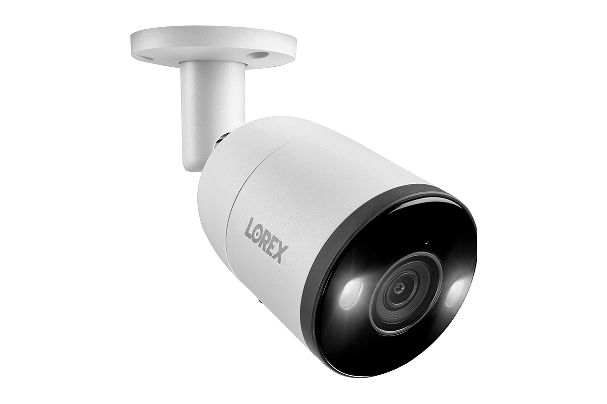 Lorex 4K Ultra HD Wired Bullet Security Camera with Smart Deterrence & Motion Detection - Outdoor Home Surveillance for Driveway, Garage & Business Security (Open Box)