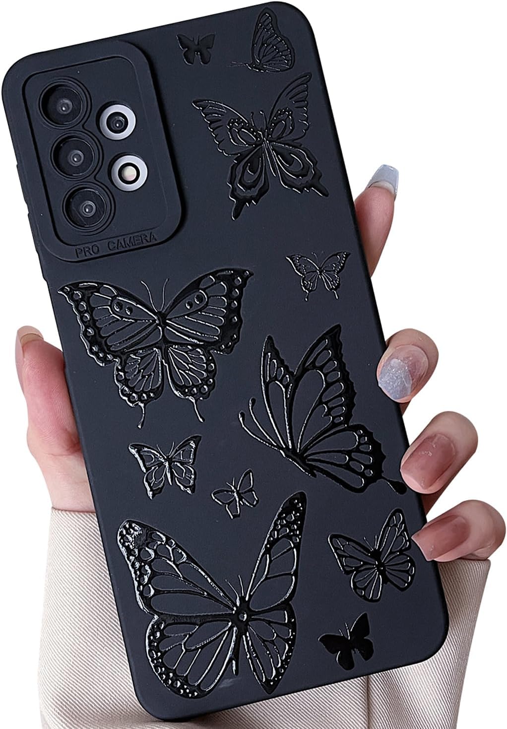 Samsung Galaxy S25 Plus Case - Flower Butterfly Design Soft Silicone Phone Cover - Slim Protective Shockproof Case for Everyday Use, Work & Travel