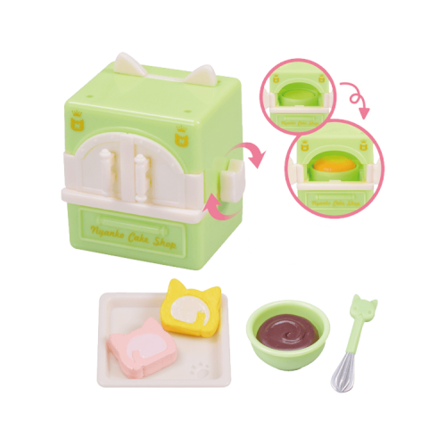 Nyanko Cat Cake Shop Vol. 02 Tarlin Miniature Doll Furniture Set - Cute Miniature House Decor for Dollhouse, DIY Crafts & Collectibles - Perfect for Anime Fans, Kawaii Lovers & Miniature Enthusiasts