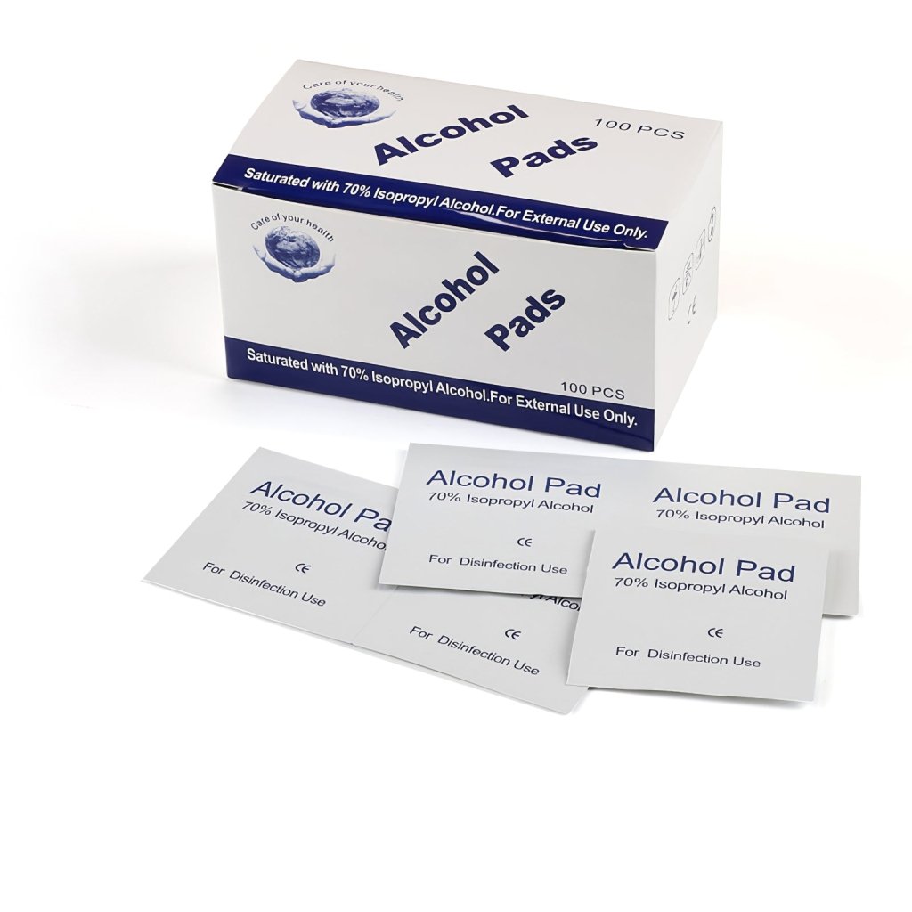 Disposable Alcohol Cleaning Wipes | 100-Pack Sanitizing Wipes for Home, Office & Travel | 70% Isopropyl Alcohol for Germ & Virus Protection | Perfect for Electronics, Surfaces & Hands