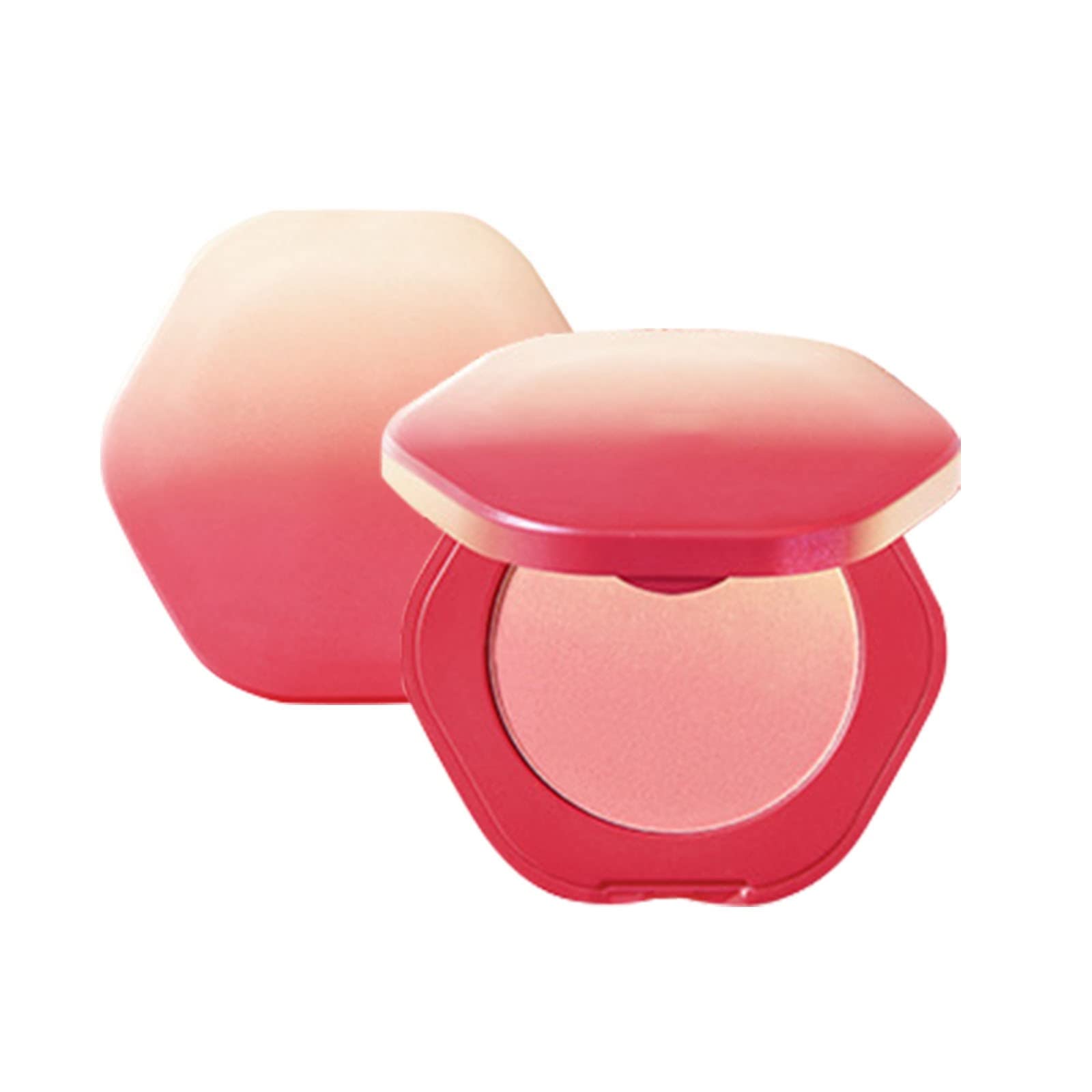 Macaron Gradient Pressed Powder Blush - Natural Nude & Orange Shades for Students, Affordable Net Red Beauty Makeup, Creepy Doll Makeup Look (Color C, One Size) | Perfect for Everyday Wear, Party & Cosplay