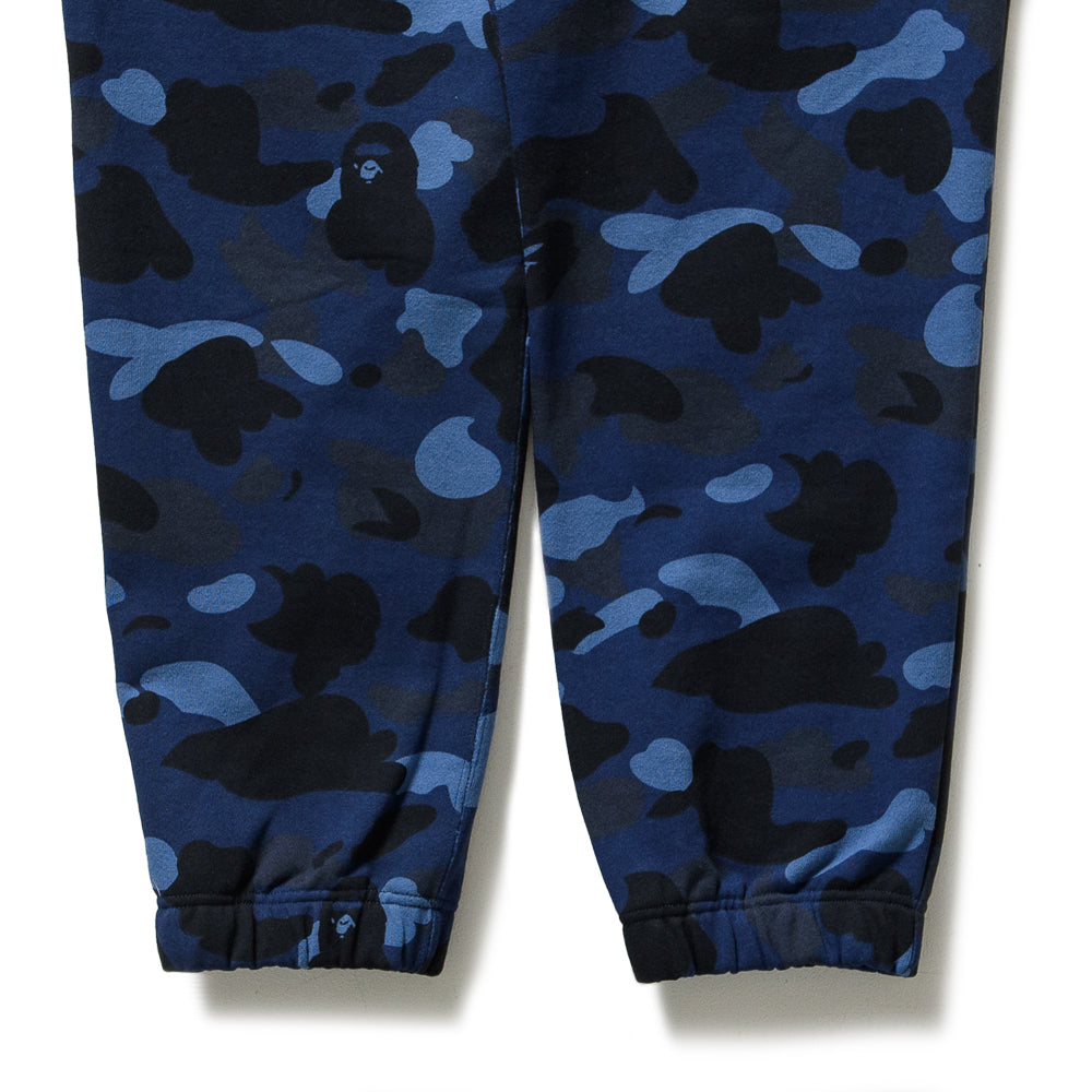 BAPE Camo Wide Sweatpants for Men - Navy Blue Streetwear Joggers | Casual Wear, Gym & Lounge Pants for Urban Fashion