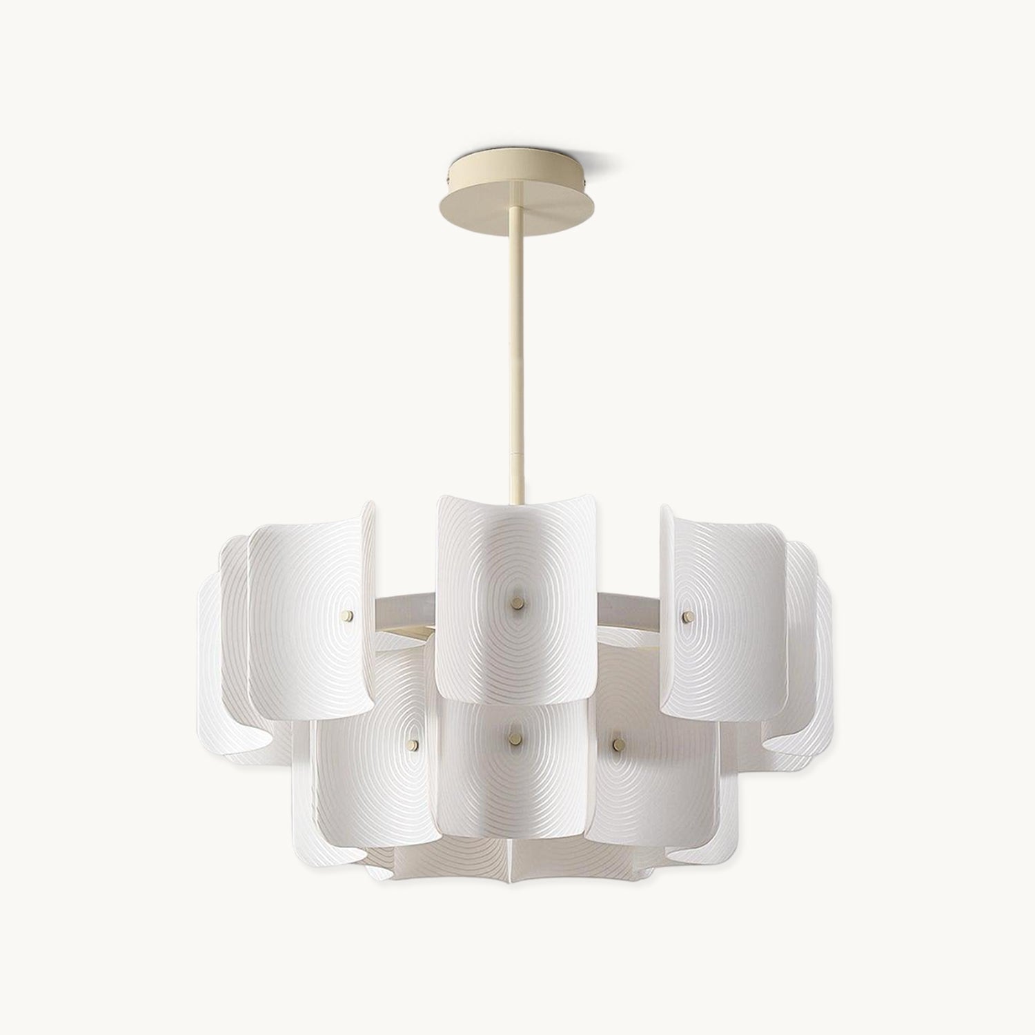 Elegant Fingerprint Chandelier - Modern Crystal Ceiling Light Fixture for Dining Room, Living Room & Bedroom | Energy Efficient LED Lighting for Home Decor