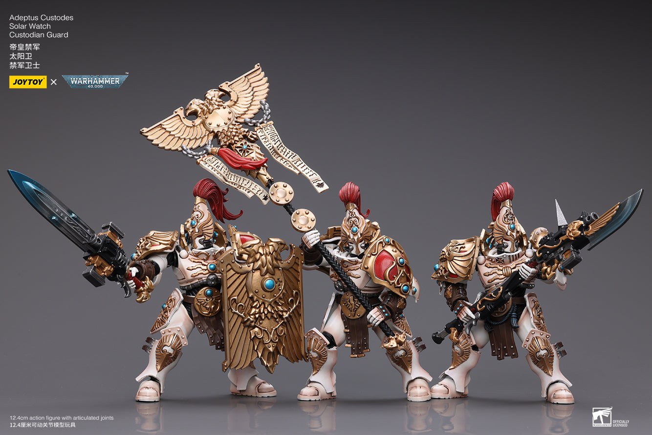 JOYTOY 1/18 Scale Warhammer 40K Adeptus Custodes Solar Watch Action Figure - Collectible Miniature for Tabletop Gaming & Display