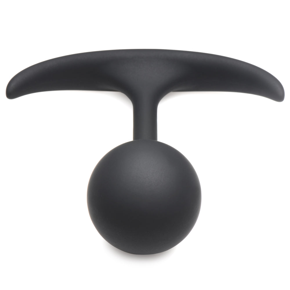 Heavy Hitters Weighted Round Comfort Anal Plug - Small Size for Beginners, Smooth Silicone Butt Plug for Men & Women - Perfect for Solo Play & Couples Use