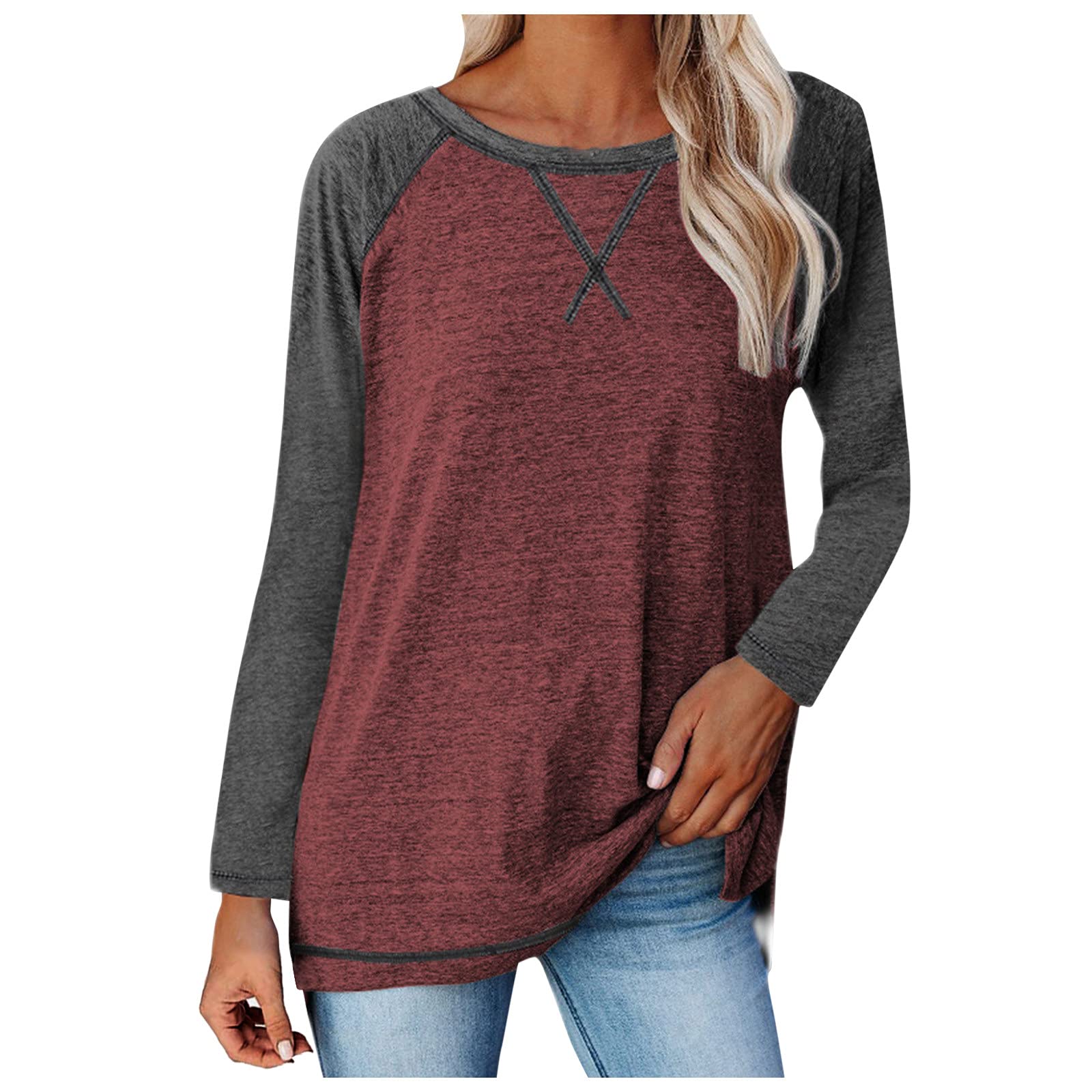 Women's Short Sleeve V-Neck Tunic Tops - Sunflower Print Loose Blouse for Leggings | Casual Wear, Summer Outfits & Yoga Clothing