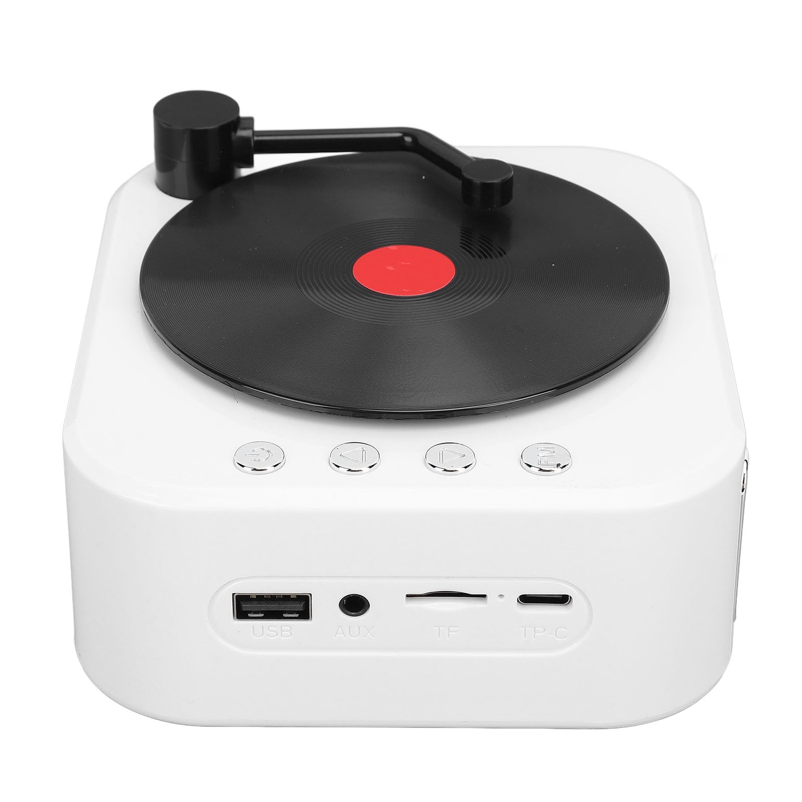 Vintage 3-Speed Bluetooth Record Player with Built-in Stereo Speakers - Portable Turntable for Vinyl Lovers, Home Decor & Party Entertainment (Single Mic Included) - Perfect for Living Room, Bedroom, Office & Gift Giving