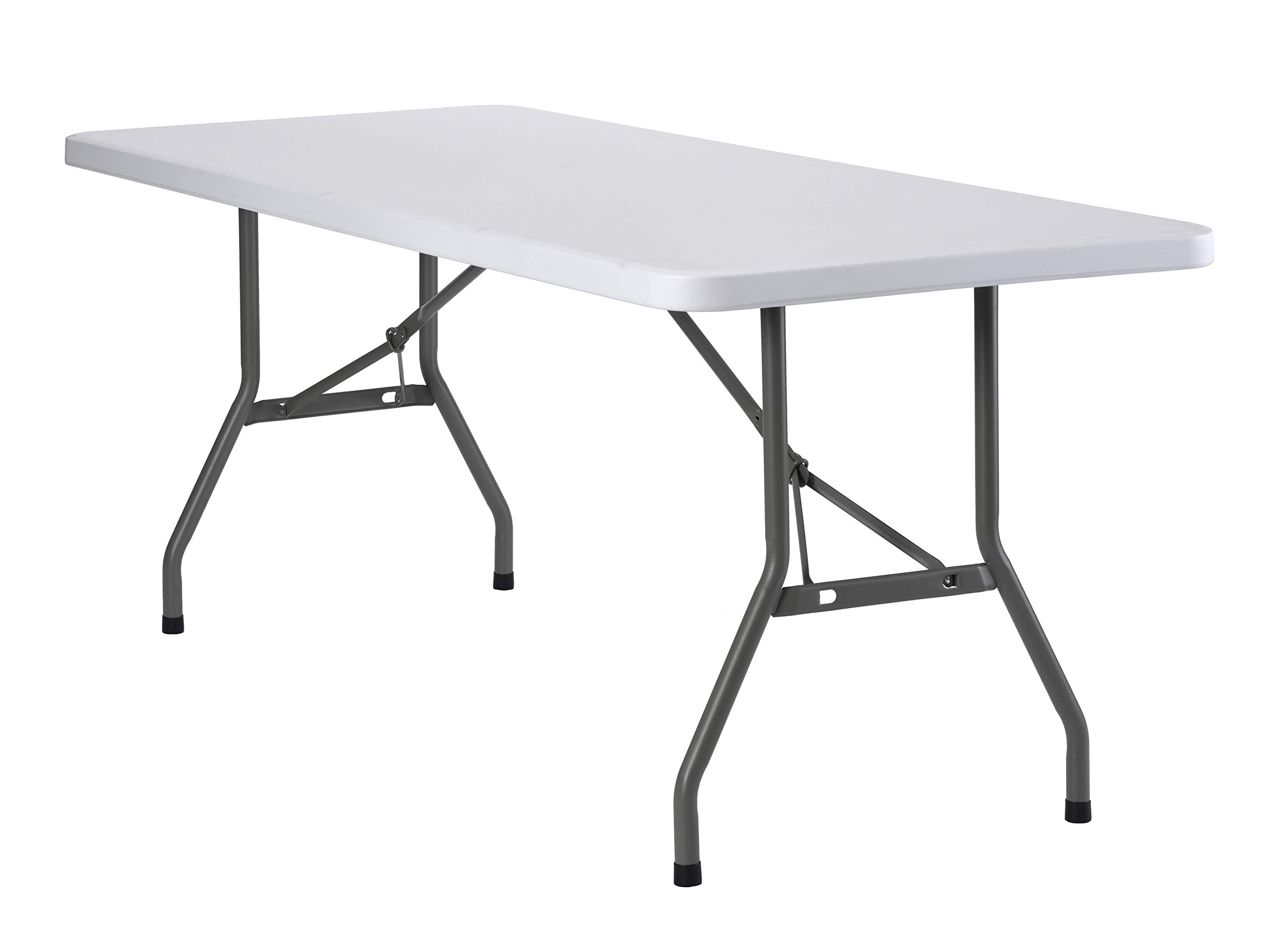 Sandusky Lee PT7230-WV2 6-Foot Commercial Folding Utility Table - White, 29