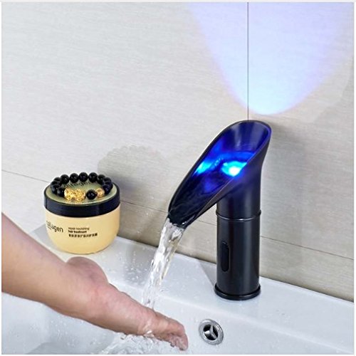 GOWE LED Color Changing Bathroom Sink Faucet - Touchless Sensor Mixer Tap for Modern Vanities, Kitchen & Bathroom Renovation
