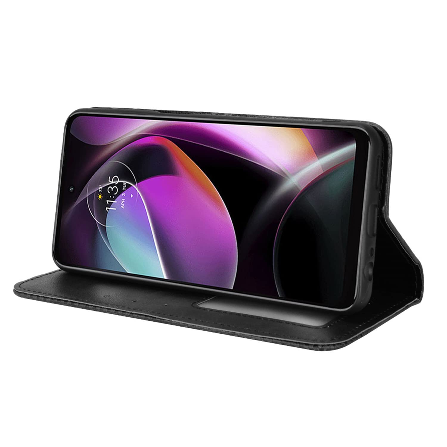 Leather Wallet Case for Moto G 5G 2022 - Magnetic Closure & Card Holder | Perfect for Daily Use