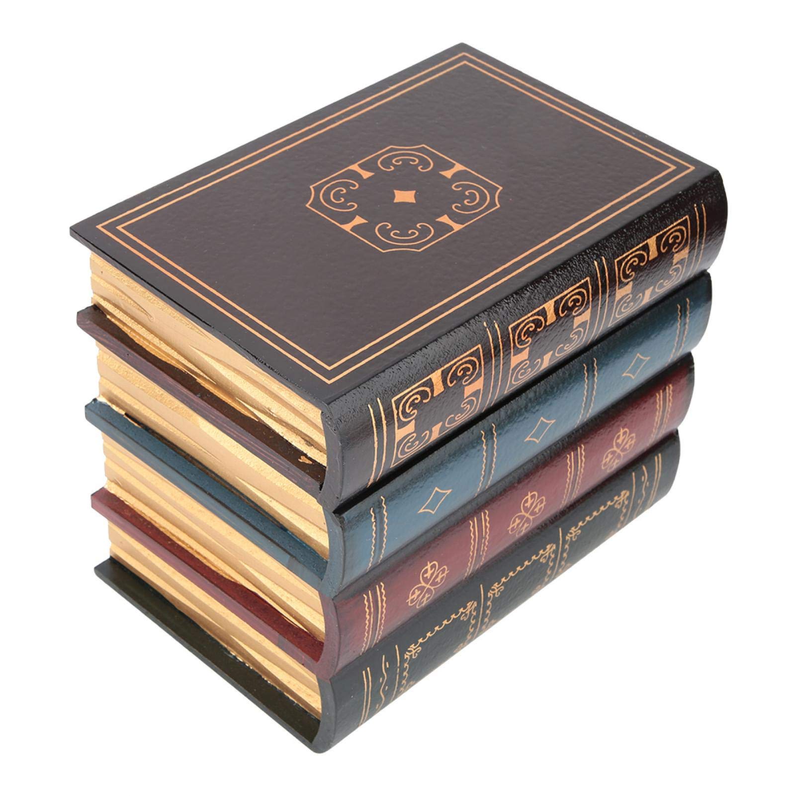 Wosune Decorative Fake Book Box Set - Durable Home & Office Storage Solution for Bookshelf, Living Room, Bedroom (Large Size) - Perfect for Organizing & Home Decor