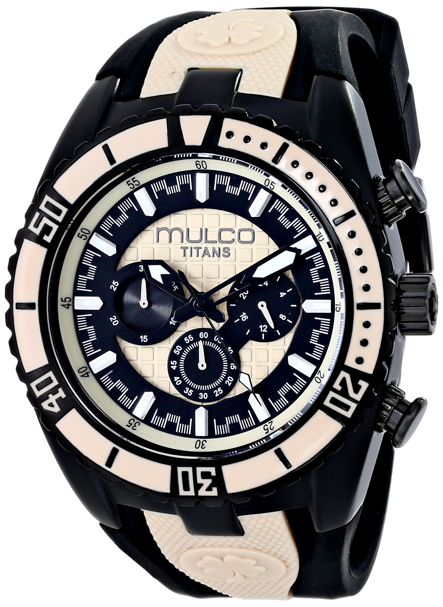 MULCO Unisex MW5-1836-115 Titan Wave Analog Watch - Japanese Quartz Movement, Black Dial - Perfect for Casual Wear, Office & Outdoor Activities