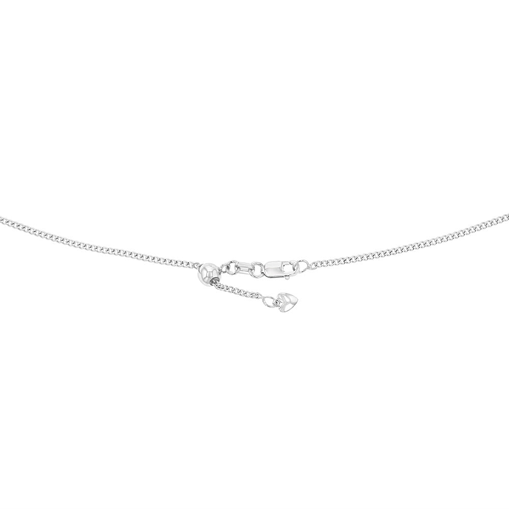 9ct White Gold Silver Filled Curb Chain Bracelet for Women - Elegant Layering Jewelry for Daily Wear & Special Occasions
