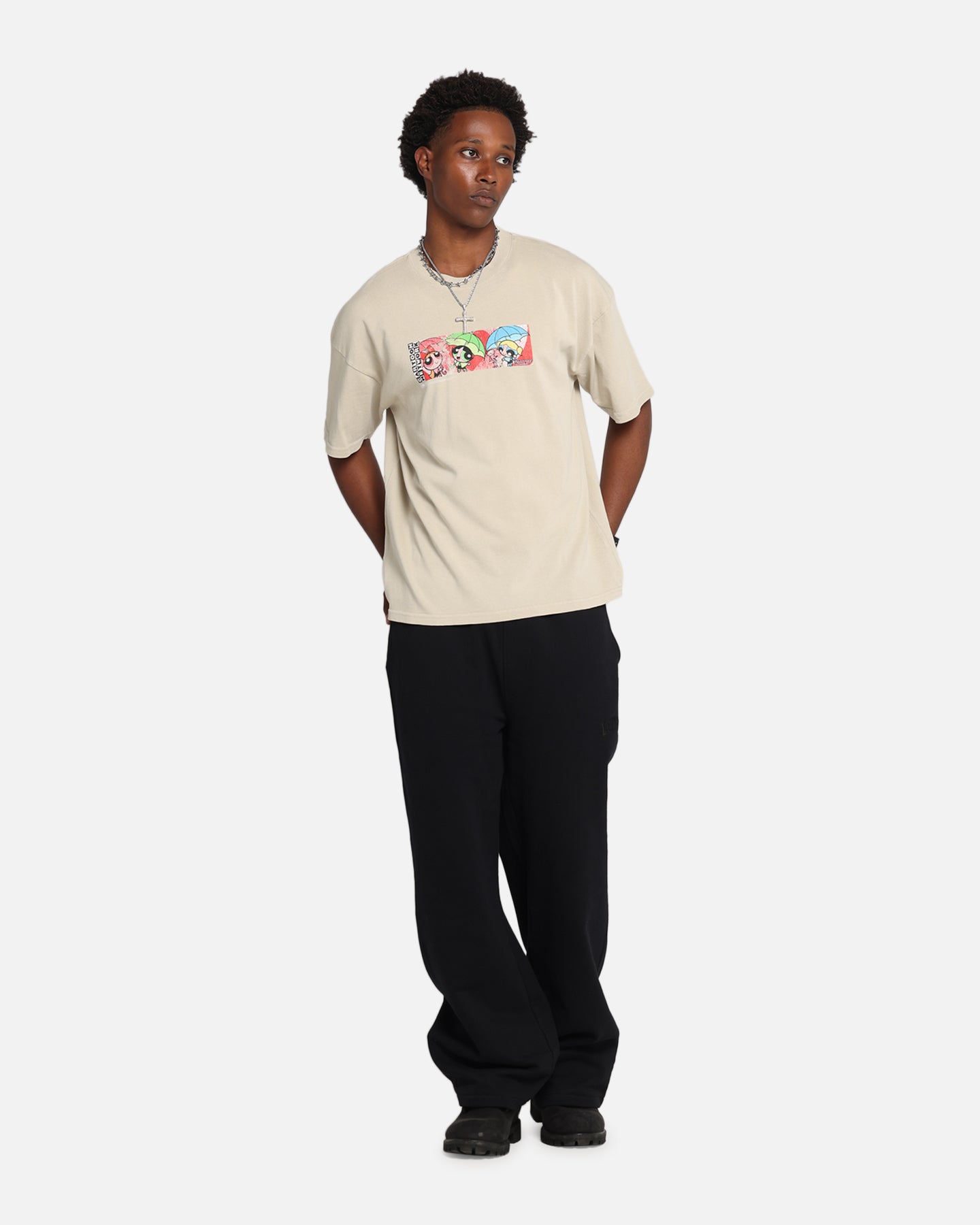 73 Studio X Cartoon Network The Powerpuff Girls Vintage Box Logo T-Shirt - Soft Cotton Tee for Casual Wear, Cosplay & 90s Cartoon Fan Gift
