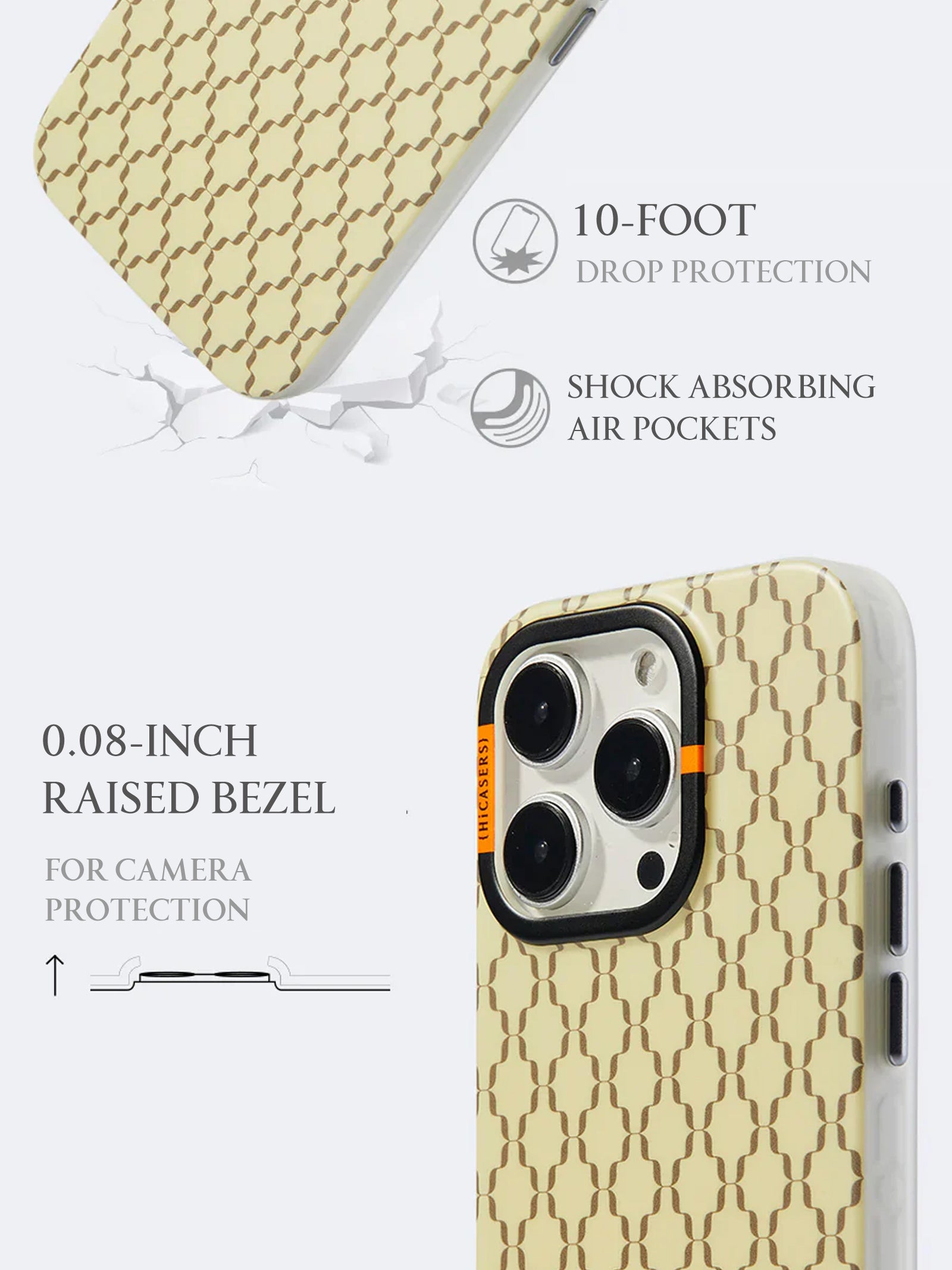 Custom Logo Phone Case - Light Coffee Color - Perfect for iPhone & Samsung Galaxy - Stylish & Protective Cover for Everyday Use