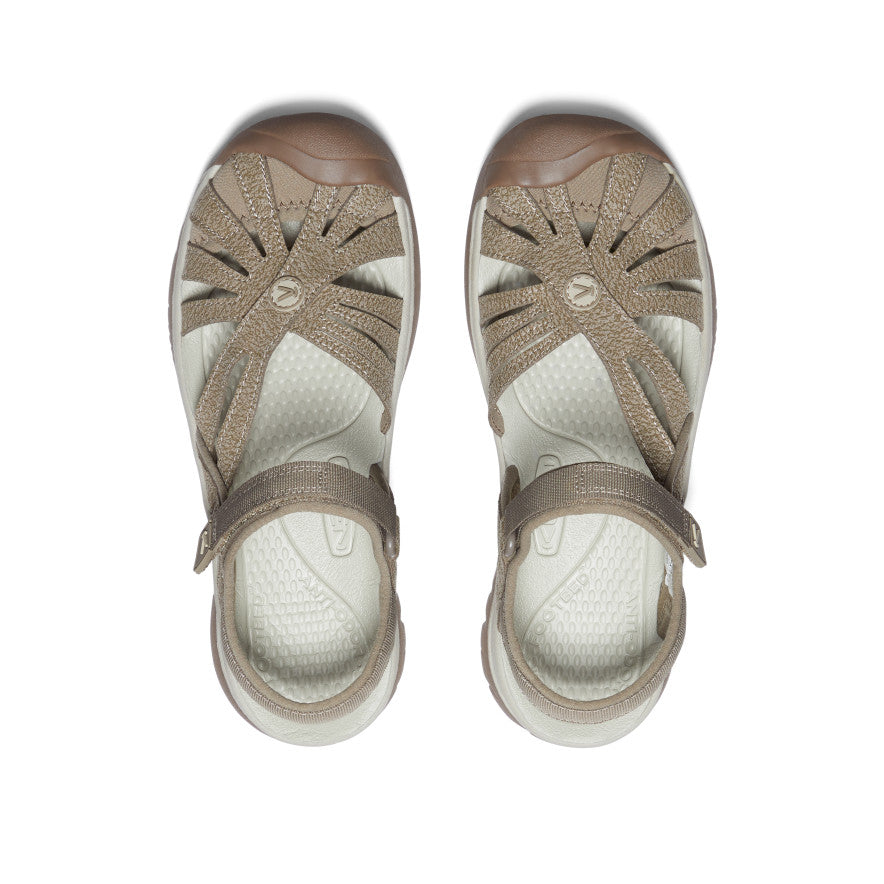 Women's Rose Sandal - Comfortable Summer Casual Shoes in Brindle/Shitake Colors | Perfect for Beach, Vacation, and Everyday Wear