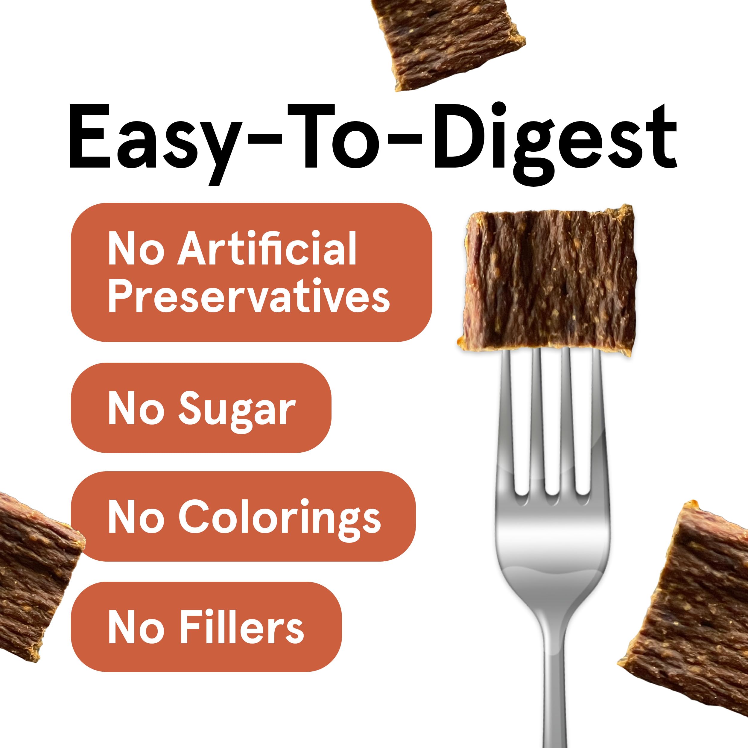 Premium Air-Dried Venison Dog Treats - 4oz Grain-Free, High Protein Snacks Made with 95% Human-Grade Grass-Fed Venison - All-Natural Bite-Sized Training Rewards & Chews for Small, Medium & Large Dogs - Perfect for Outdoor Adventures, Training Sessions & Daily Treats