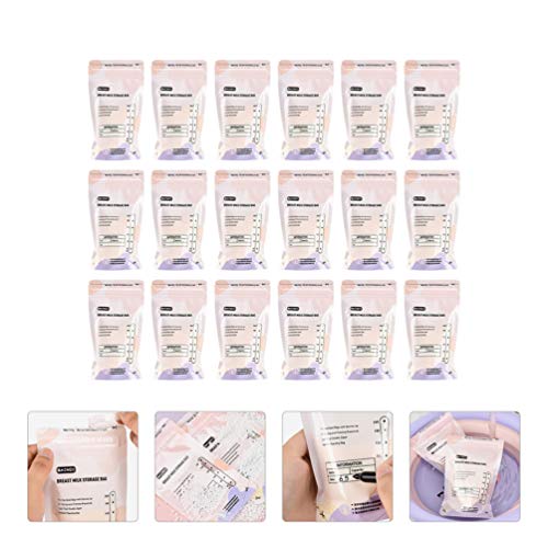 30pcs 200ml Breastmilk Storage Bags - Pre-Sterilized, Leak Proof, with Measurement Scale | Ideal for Breastfeeding Moms, Freezer Storage & Travel Use
