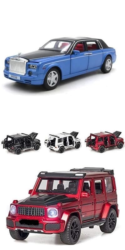 Exegi Enterprise Alloy Metal Pull Back Die Cast Car - 1:64 Scale Model Toy Cars, Mini Collectible Vehicles for Kids & Adults (Pack of 5) - Perfect for Playtime, Collection Display, and Birthday Gifts