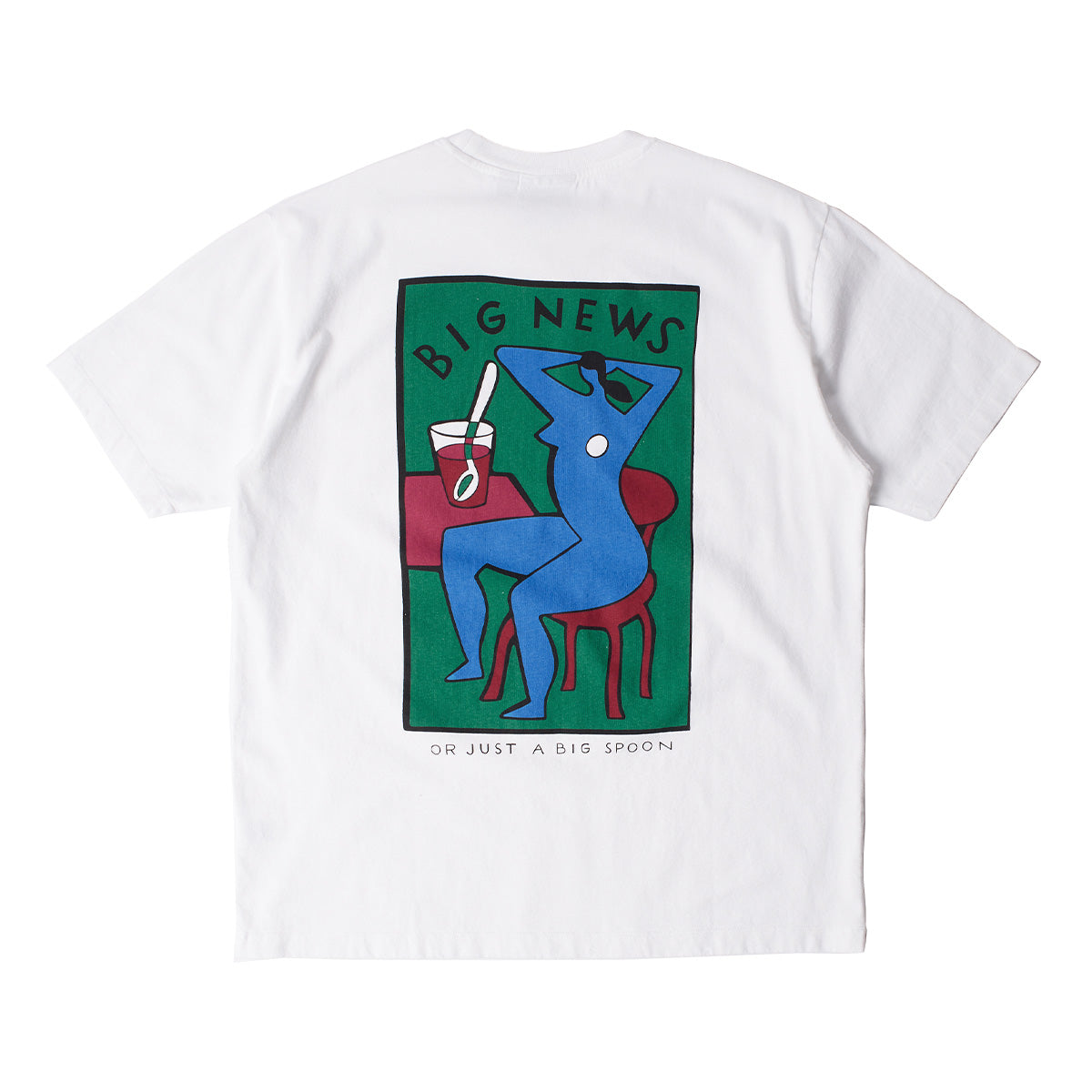 Big News Graphic T-Shirt for Men & Women - Soft Cotton White Tee - Casual Streetwear & Everyday Comfort