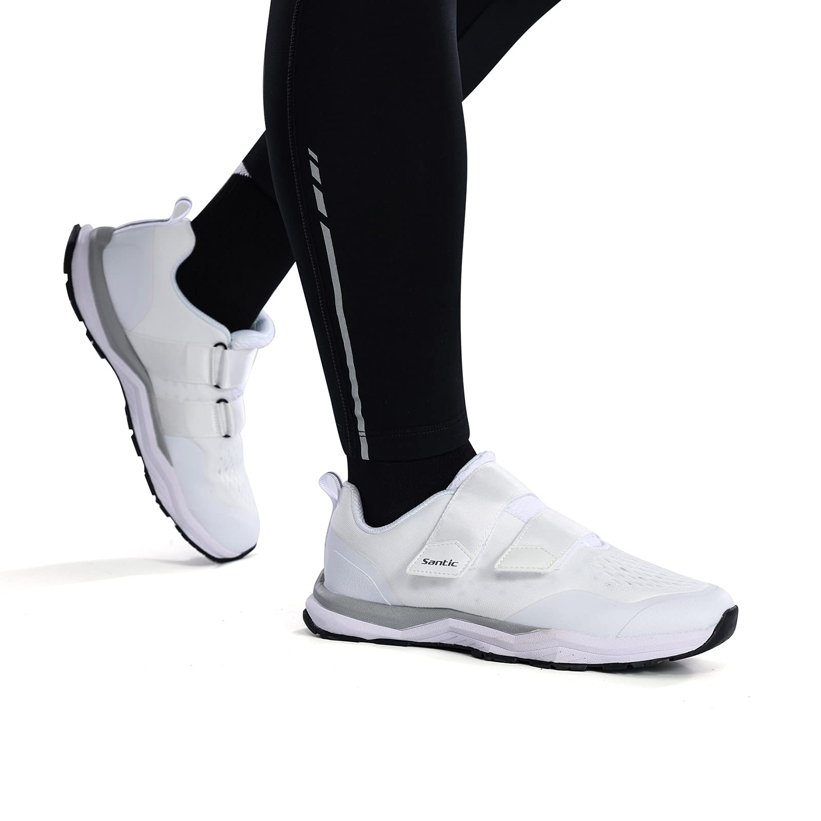 Santic Unisex SPD Cycling Shoes - Mountain Bike & Indoor MTB Shoes for Men & Women | Perfect for Road Biking, Indoor Training & Mountain Trails