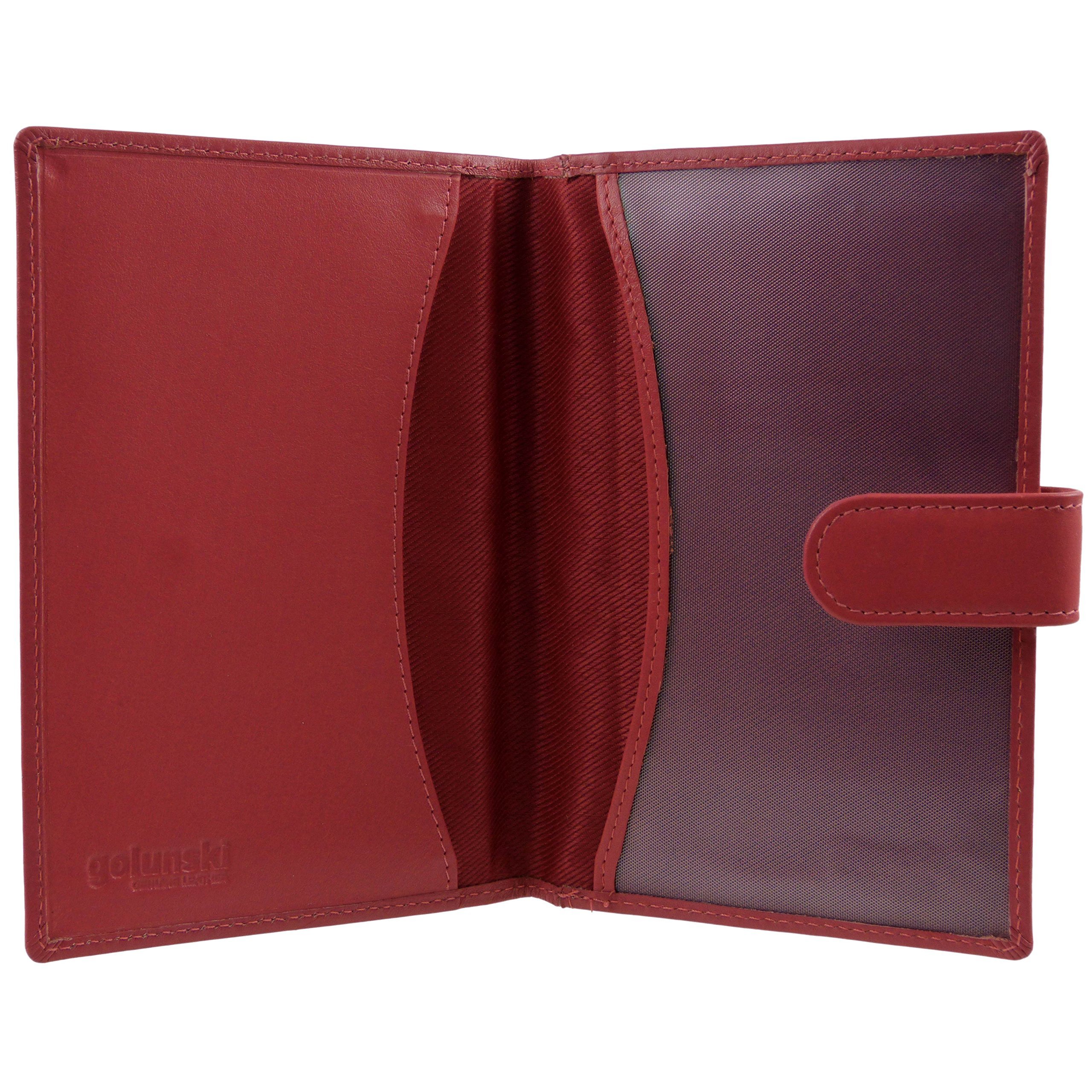 Premium Women's Leather Passport Holder - RFID Blocking Travel Document Organizer Wallet for Passports, Tickets & Cards | Perfect for International Travel & Business Trips