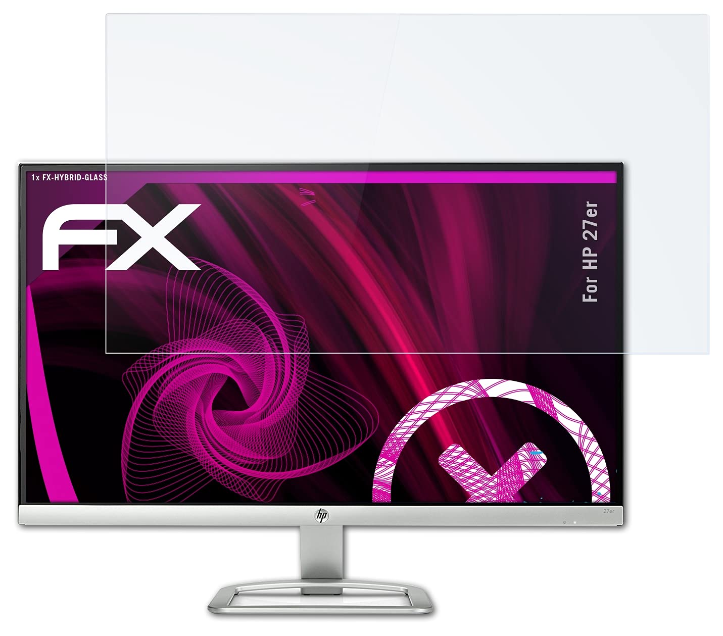 HP 27er Monitor Screen Protector - 9H Hybrid Glass Film with Anti-Scratch & Anti-Fingerprint Protection | Perfect for Office, Gaming & Home Computer Setup
