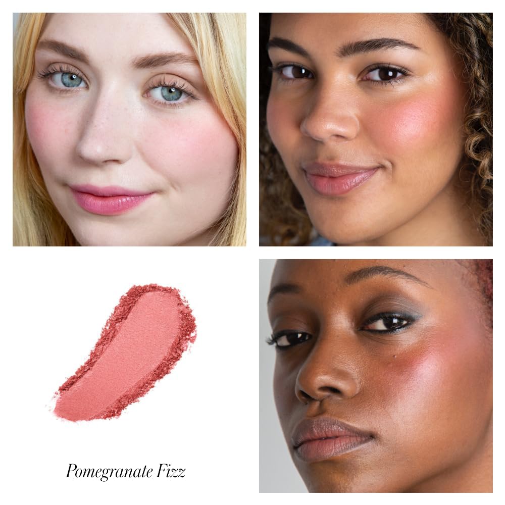 RMS Beauty ReDimension Hydra Powder Blush - Long-Lasting Powder Gel Blush for Cheeks, Natural Finish Cream Blush Makeup with Shimmer | Buildable Color for Day & Night Looks | Vegan & Cruelty-Free Cheek Tint for Flawless Blush Application
