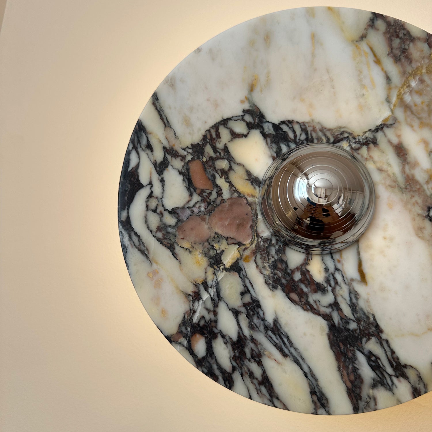 Calacatta Marble Wall Sconce Light - Modern Gold Finish Bathroom Vanity Lighting for Bedroom, Hallway & Living Room Decor