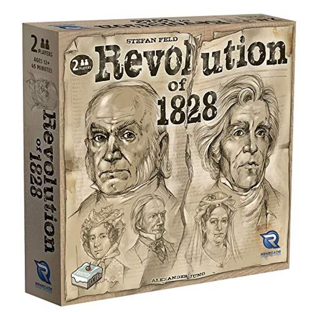 Revolution of 1828 Board Game - 2 Players, Ages 12+ for Strategy Game Nights