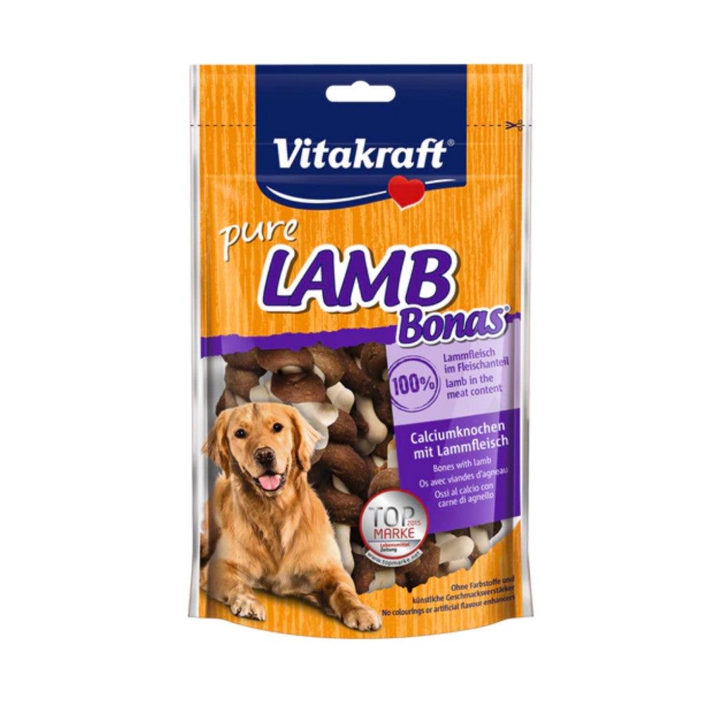 Vitakraft Natural Dog Treats 80g - Healthy Chicken, Cheese, Beef, Lamb, Duck, Ham & Fish Flavors for Small & Large Dogs - High Protein Snacks for Training, Rewards & Dental Care