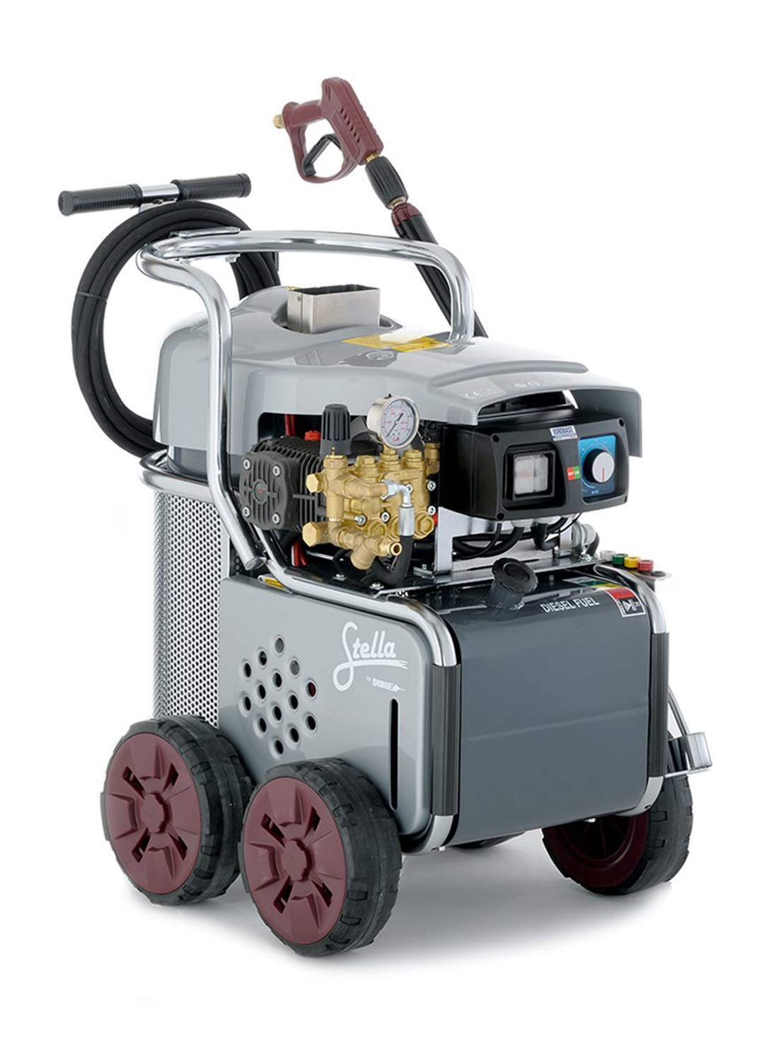 7.5 HP Hot Water Electric Pressure Washer 230V - Heavy Duty Cleaning for Driveways, Decks, and Industrial Surfaces