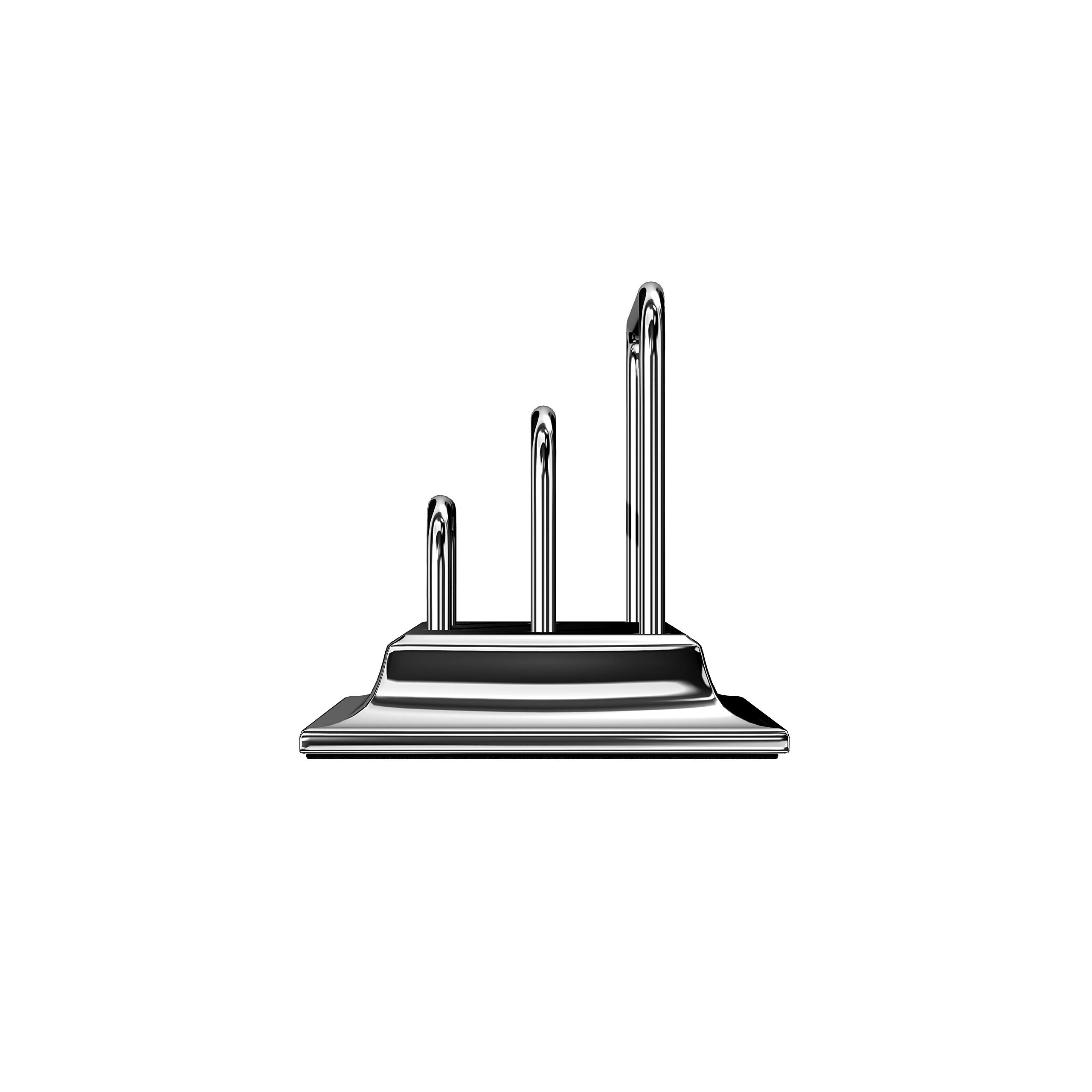 Chrome Plated Metal Letter Holder - Stylish Desktop Organizer for Mail, Bills, and Documents | Perfect for Home, Office, and Workspace Organization