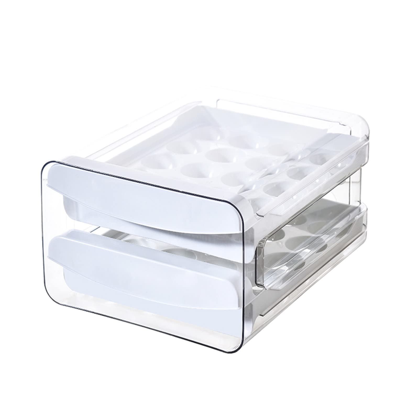 40-Layer Egg Storage Container - Double Egg Retrieval Design for Refrigerator Drawers | Airtight Fresh-Keeping Food Storage Box | Perfect for Household Kitchen Organization & Refrigerator Organization
