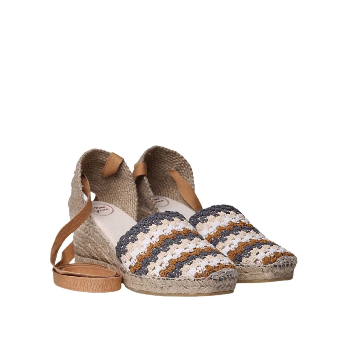 Women's Multicolor Cotton Blend Espadrilles - Georgina Comfortable Summer Shoes for Beach, Vacation & Casual Wear