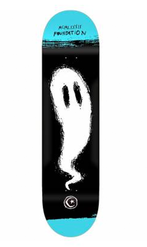 Foundation Star Ghost Skateboard Deck 8.25 Inch - Perfect for Street Skating and Tricks | Durable Maple Wood Construction