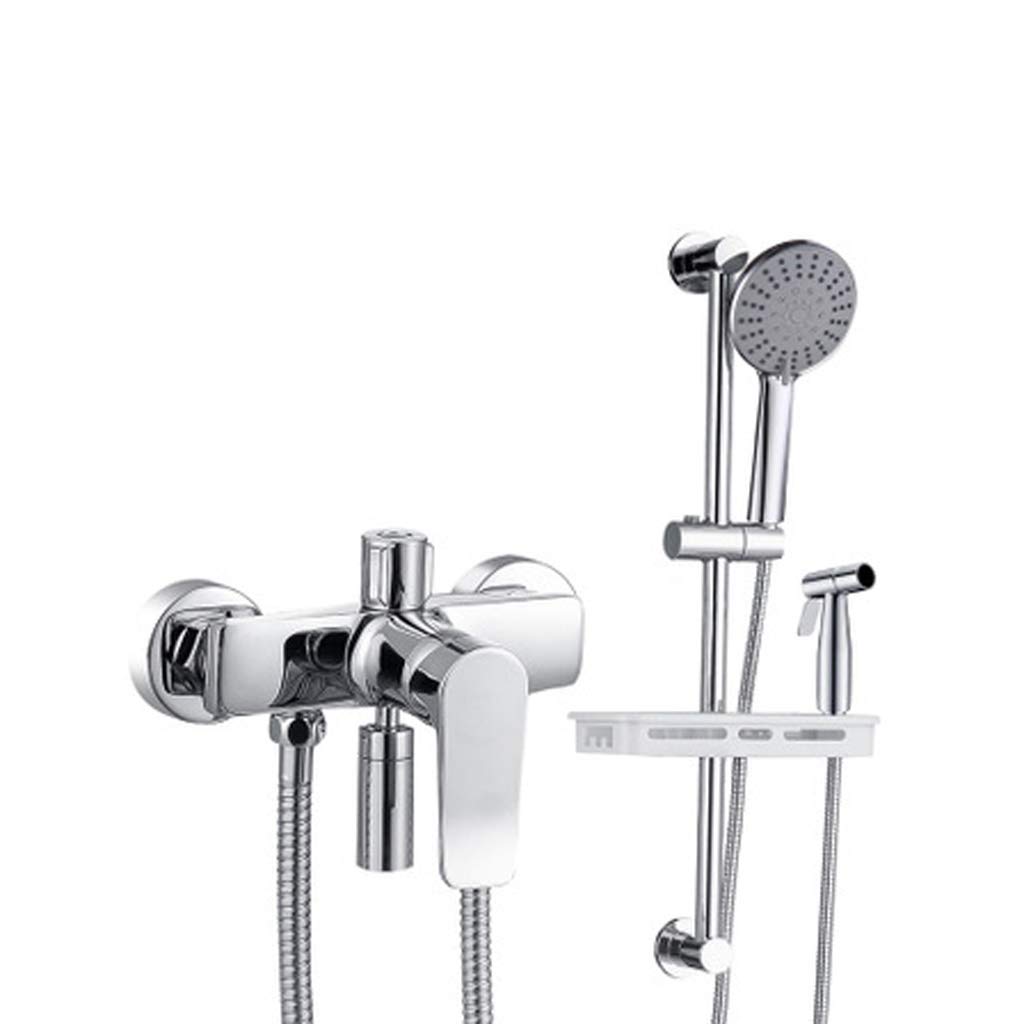 High Pressure RVC Handheld Shower Head with Hose - Adjustable Bracket Holder, Detachable Shower Head & Soap Dish Set for Bathroom, Spa & RV Use