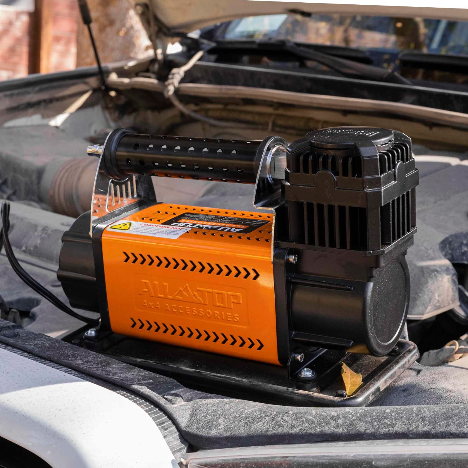 ALL-TOP 12V Portable Air Compressor Kit - 7.06CFM Heavy Duty Tire Inflator for Truck, SUV, 4x4 & RV - Max 150PSI Offroad Air Pump - Perfect for Emergency Tire Inflation, Road Trips & Outdoor Adventures