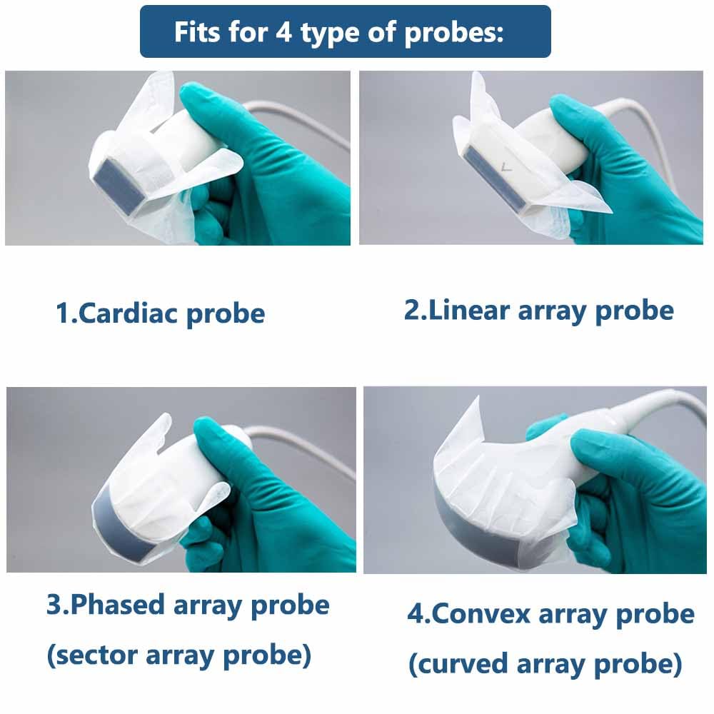 **Disposable Latex-Free Adhesive Ultrasound Probe Covers - 5