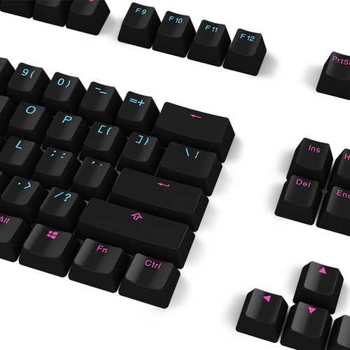 Akko X Ducky Midnight 108 Key OEM Profile PBT Keycaps Set for Mechanical Keyboards - Perfect for Gaming, Typing & Office Work