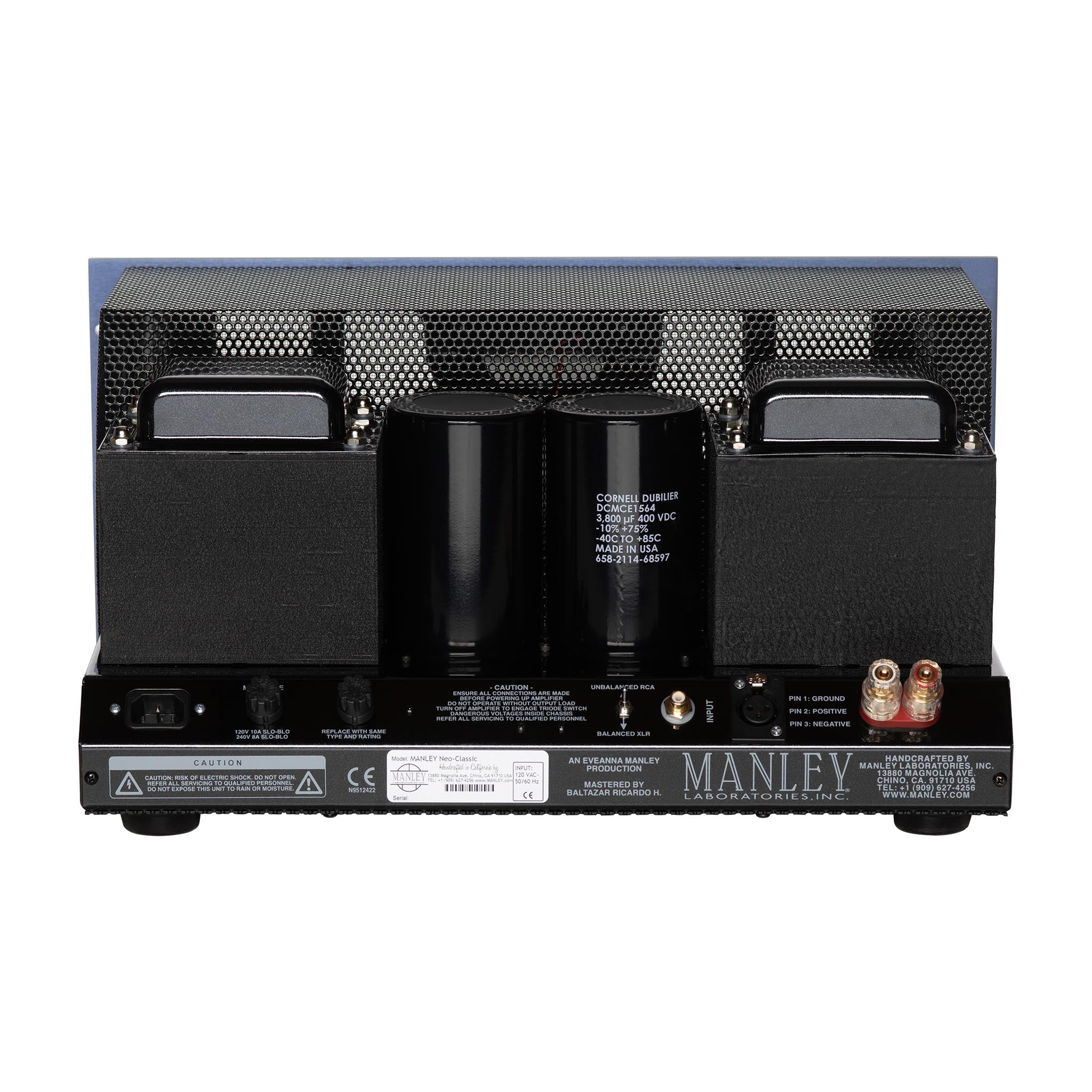Manley Neo Classic 500 Monoblock Power Amplifiers (Pair) - High-End Tube Amplifiers for Audiophile Home Theater & Music Listening Systems